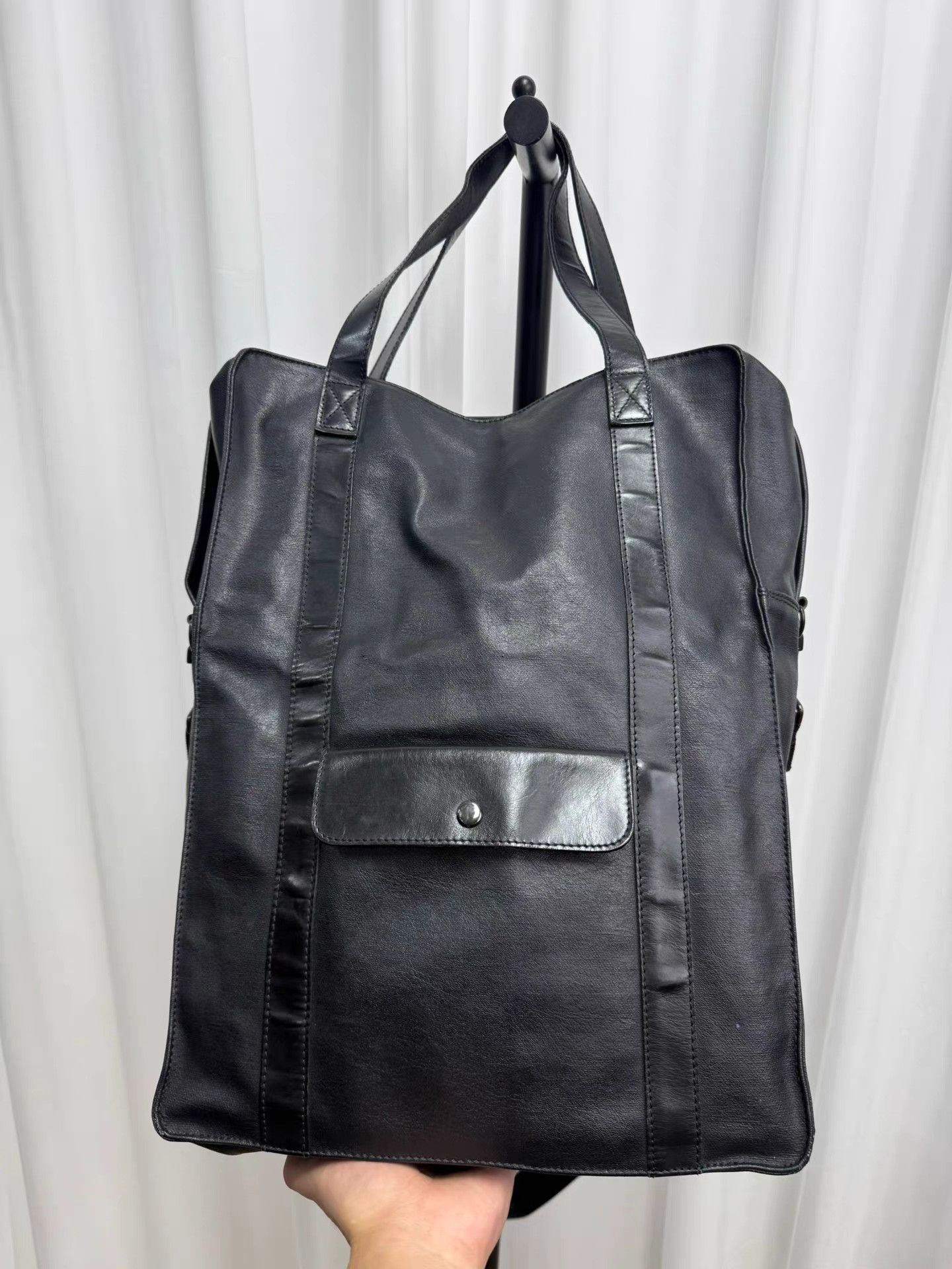 Yohji Yamamoto yohji yamamoto y's for men Waxed Handbag / Crossbody Bag K20 Size ONE SIZE - 4 Thumbnail