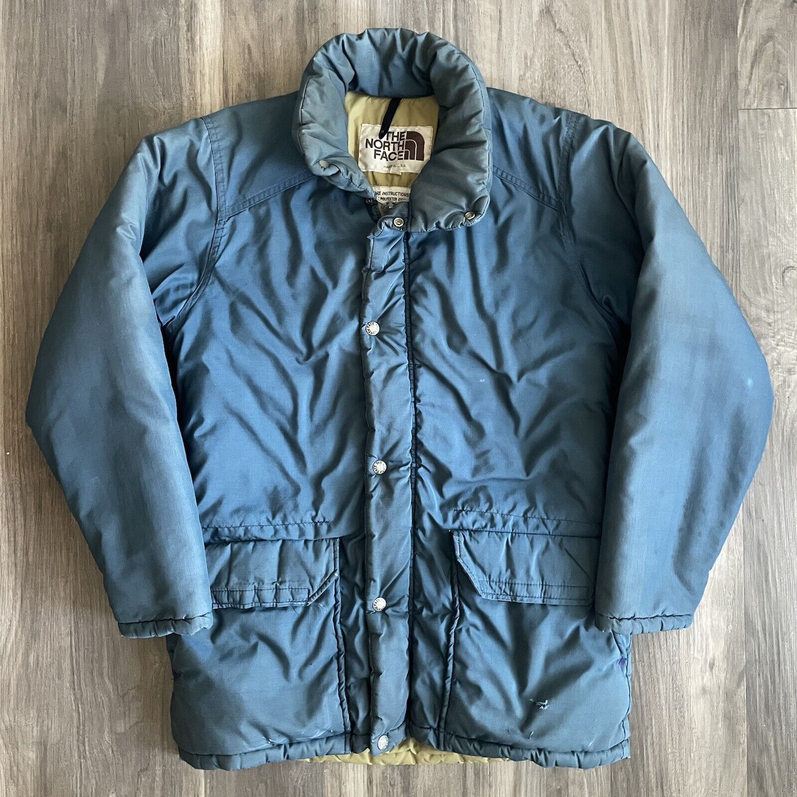 Vintage North discount Face Blue Puffer Jacket