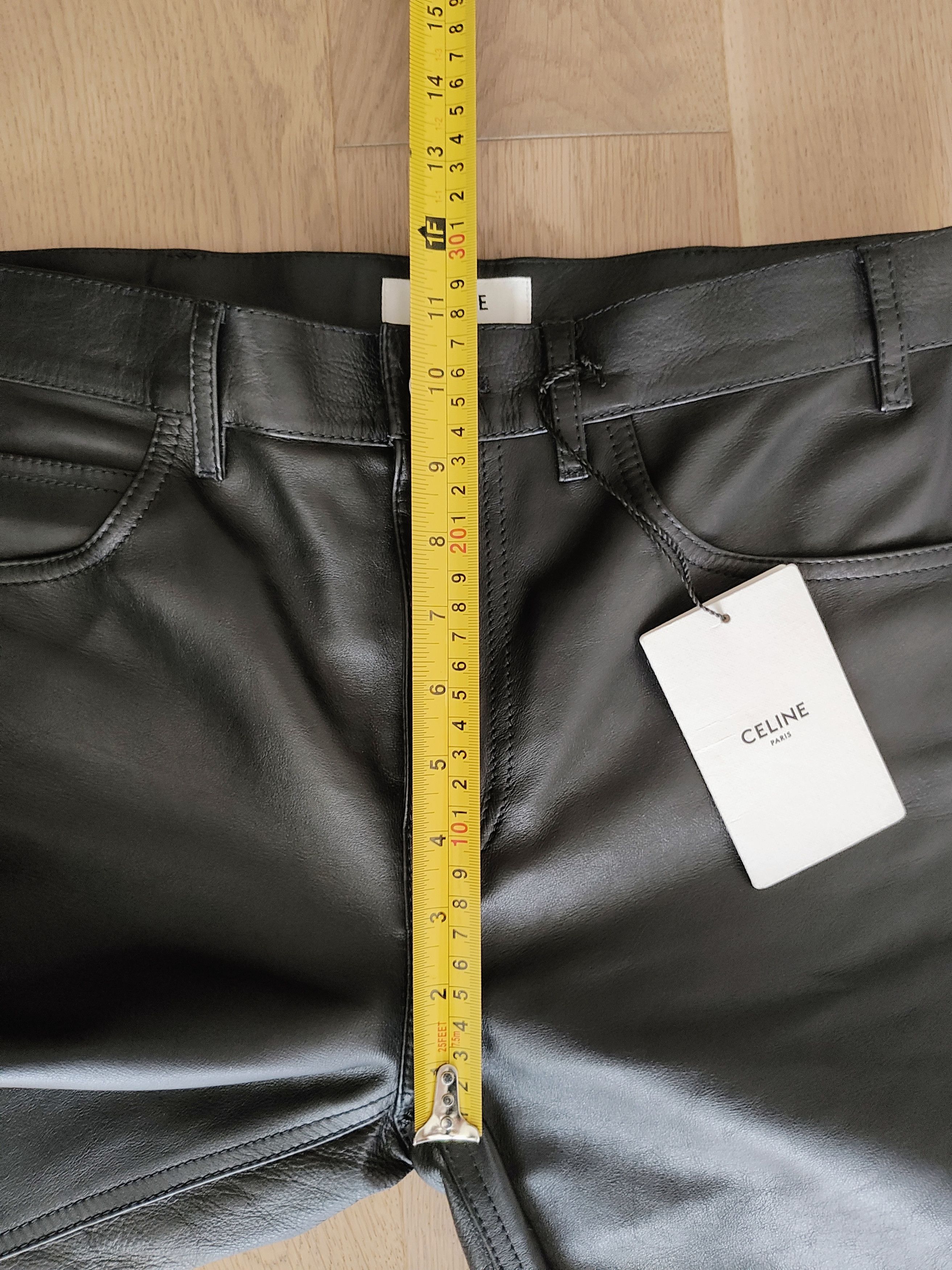 Celine × Hedi Slimane Soft Leather Pants (Made in Italy) - Black - 29 US Size US 29 - 6 Thumbnail