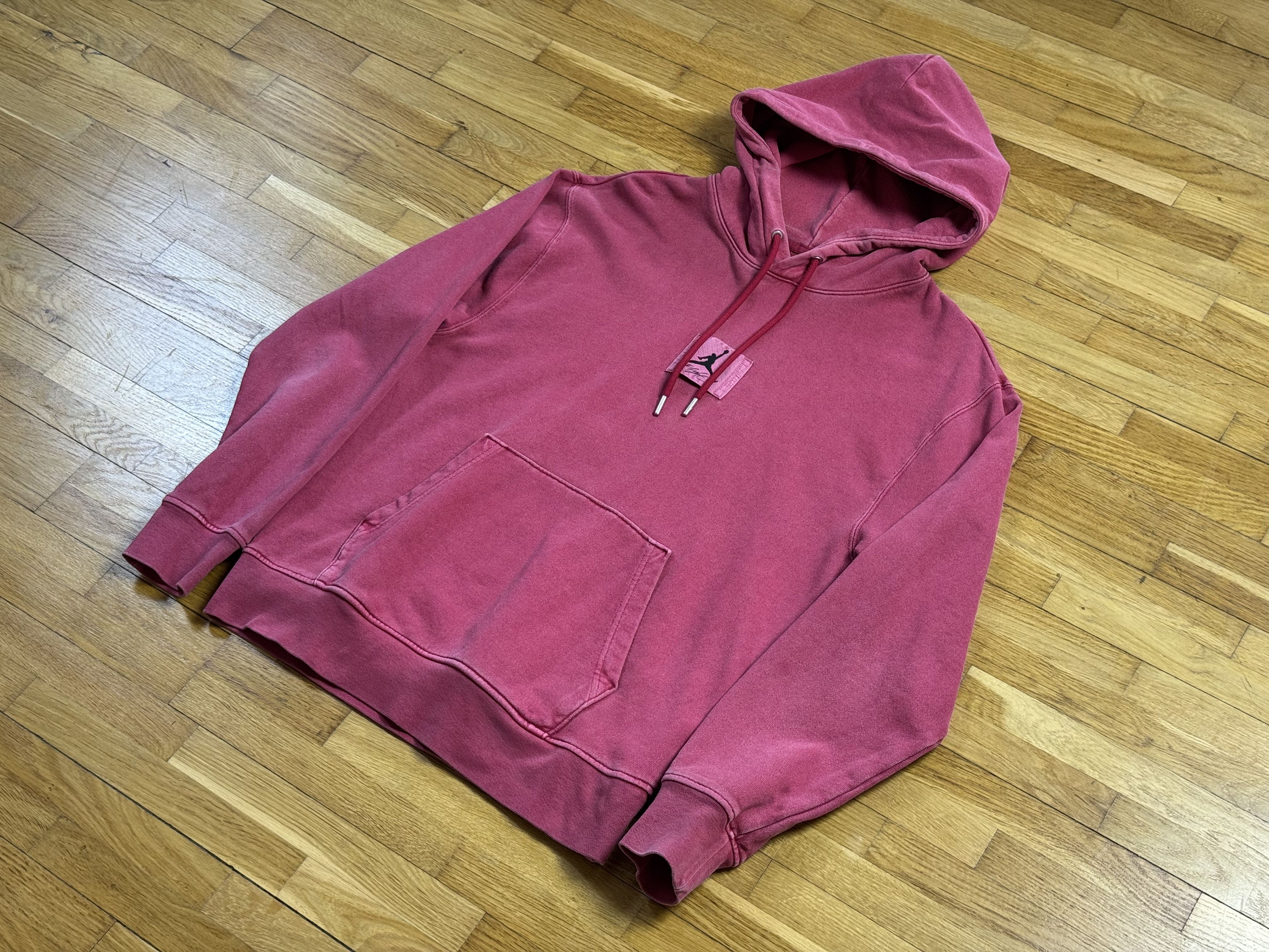 Jordan Brand Vintage rare red/pink hoodie NIKE JORDAN Size US S / EU 44-46 / 1 - 1 Thumbnail