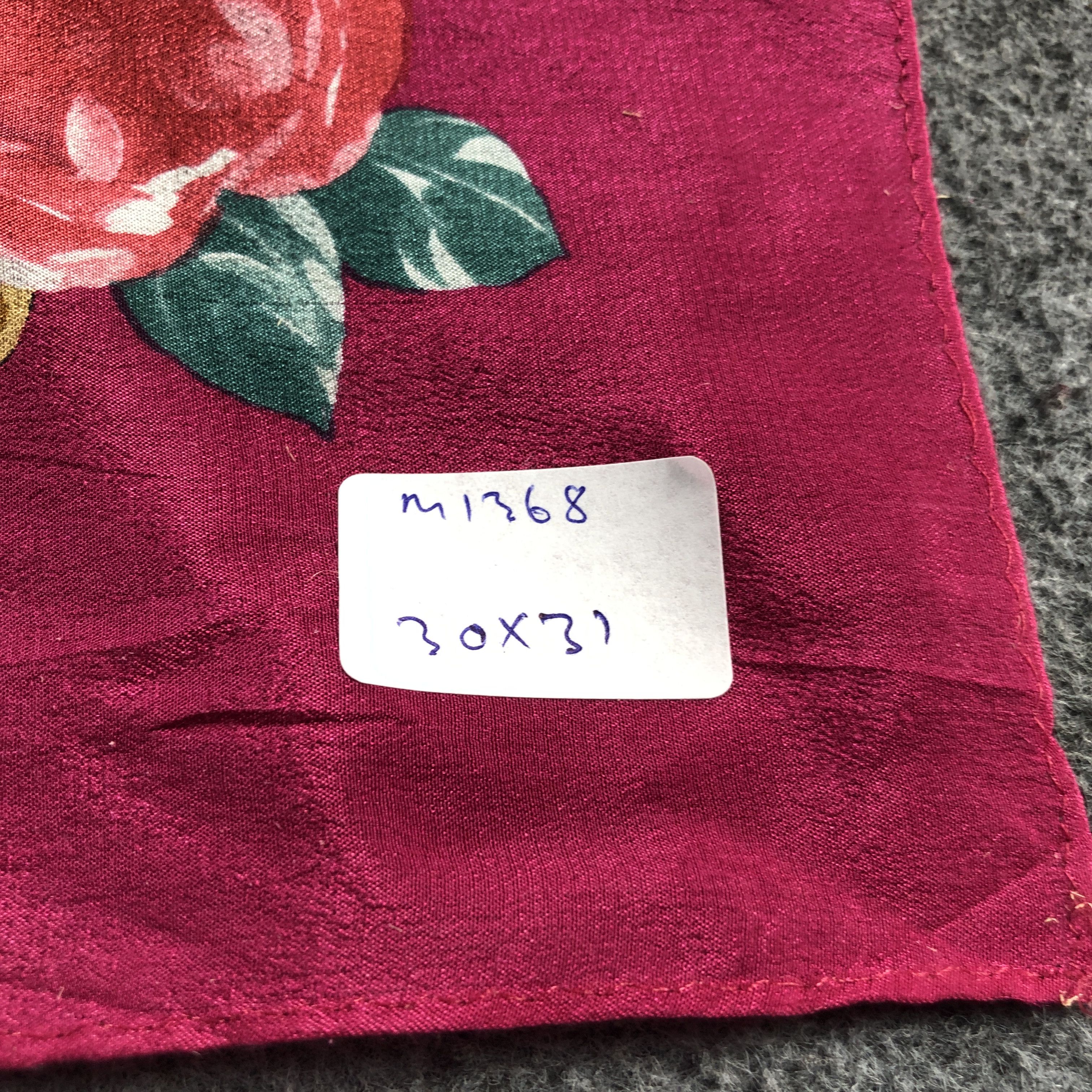 Vintage Luxury Floral Silk Scarf M1368 Size ONE SIZE - 6 Thumbnail