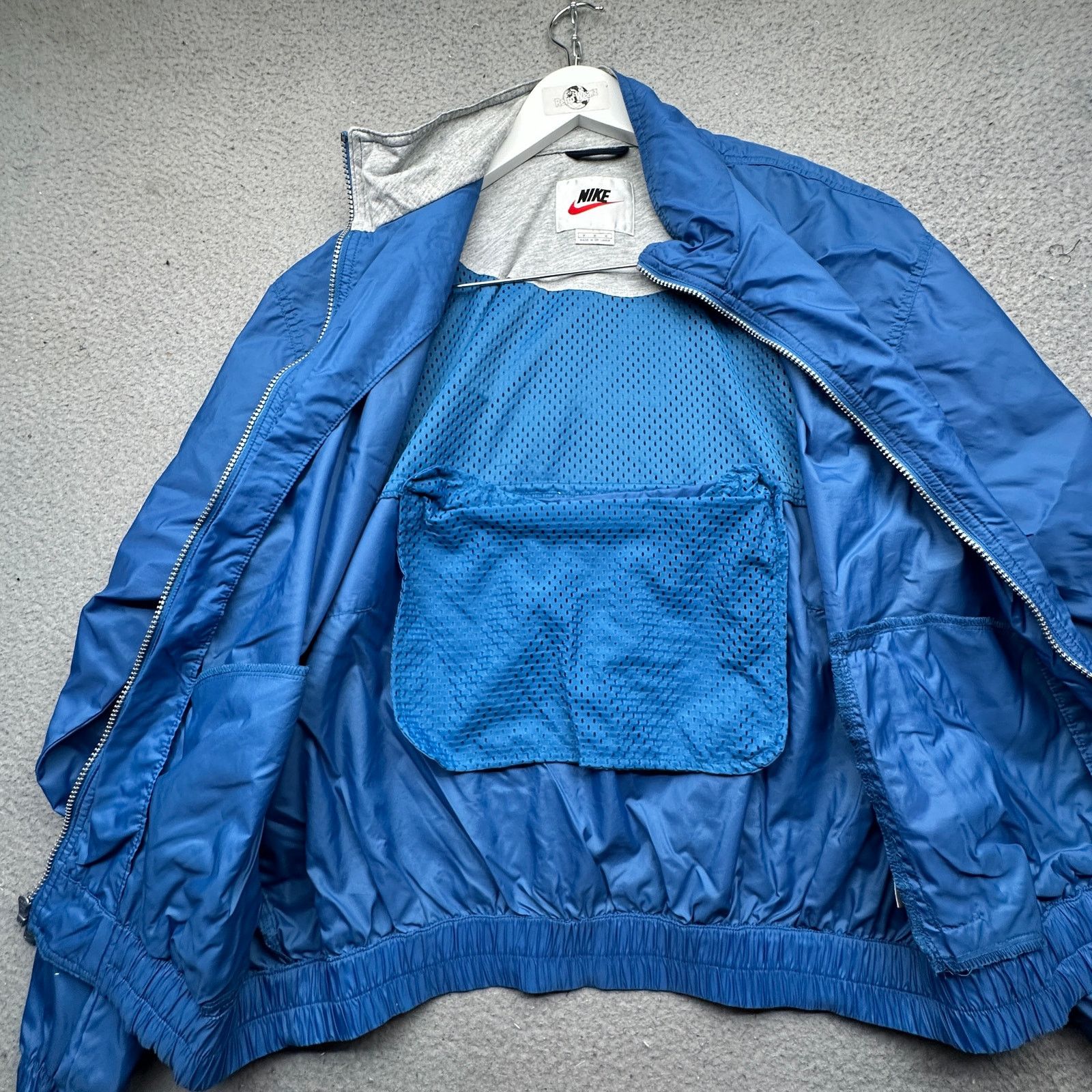 Nike VTG 90s Nike Windbreaker Jacket Mens Medium Blue Swoosh Size US M / EU 48-50 / 2 - 10 Thumbnail