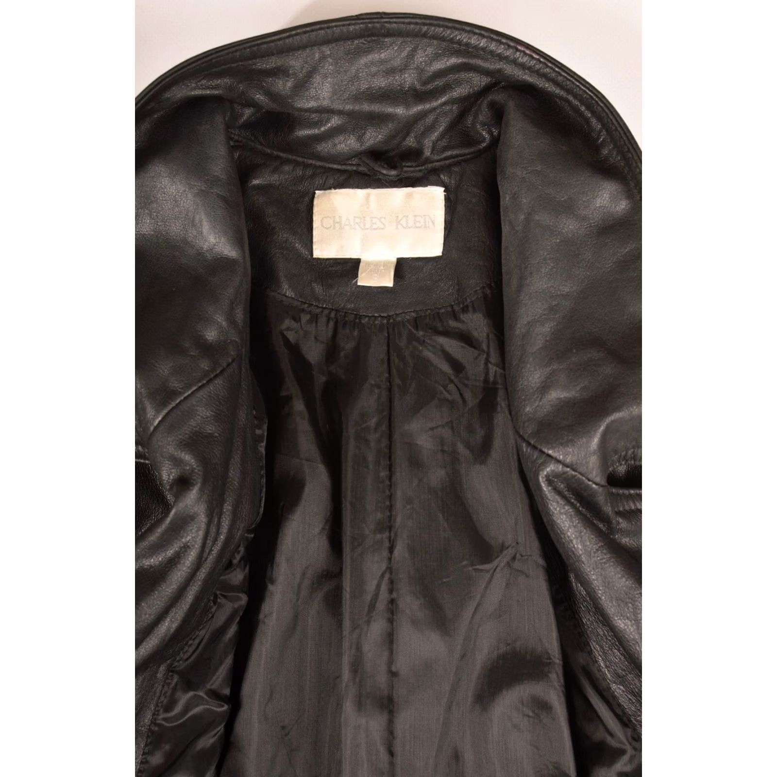 Vintage Charles Klein Vintage Black Leather Coat Mens Coat Size S Black 100% Leather Made in Korea Overcoat Vintage Leather Coat Size US S / EU 44-46 / 1 - 5 Thumbnail