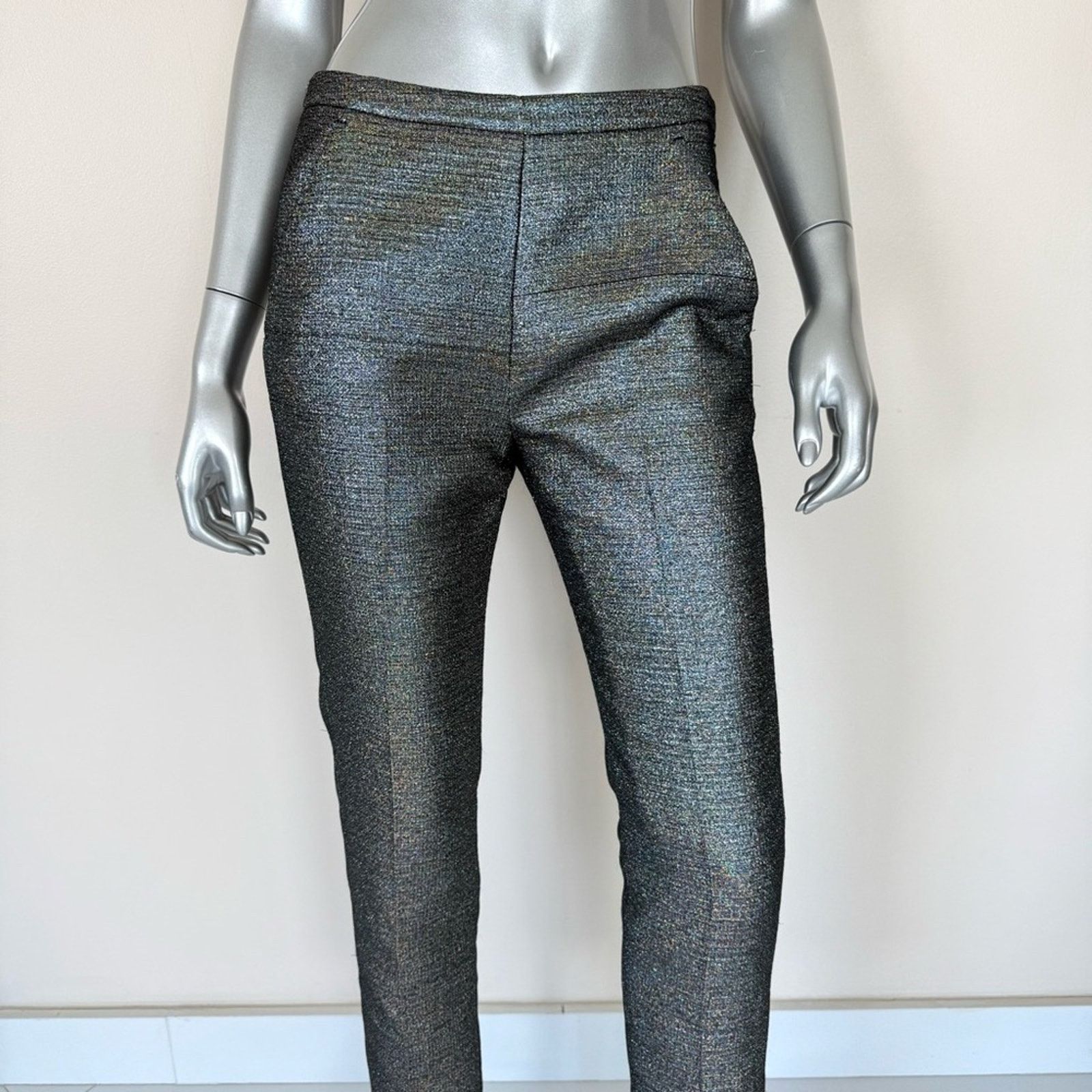 MSGM MSGM women shimmer pants size S Authentic Retail 480$ Size 27" / US 4 / IT 40 - 2 Thumbnail