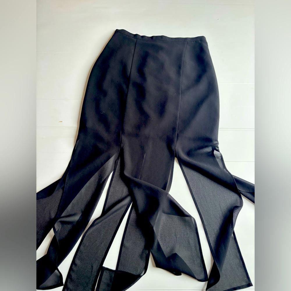 Designer Y2K Grunge Fairy Black Posé Skirt Size 30" / US 8 / IT 44 - 1 Thumbnail