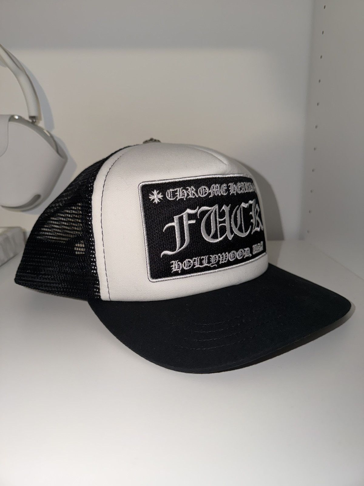 Chrome Hearts Chrome Hearts FUCK Trucker Hat Size ONE SIZE - 3 Thumbnail