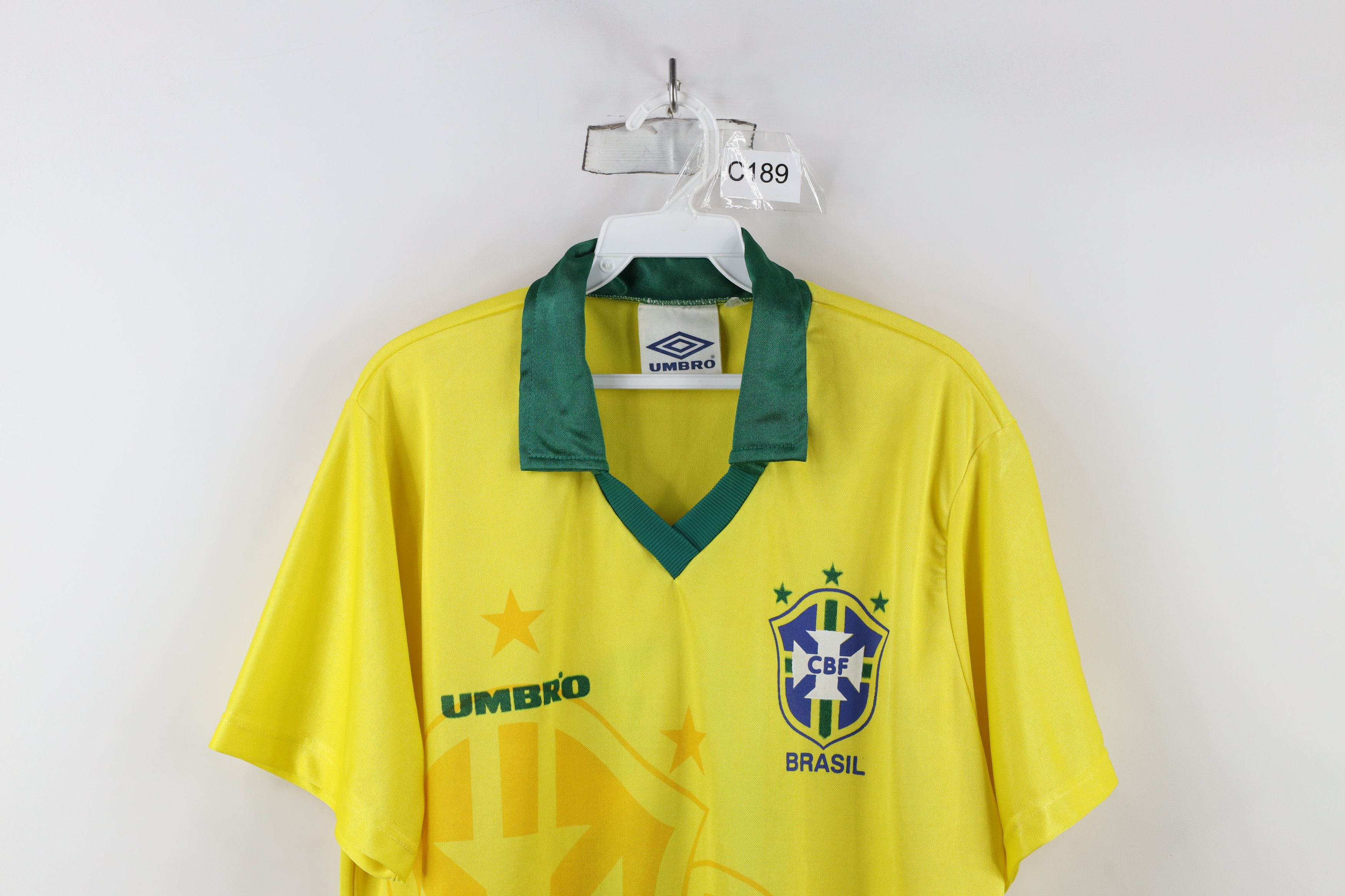 Umbro × Vintage Vintage 90s Umbro World Cup Brasil Soccer Football Jersey Size US L / EU 52-54 / 3 - 2 Thumbnail