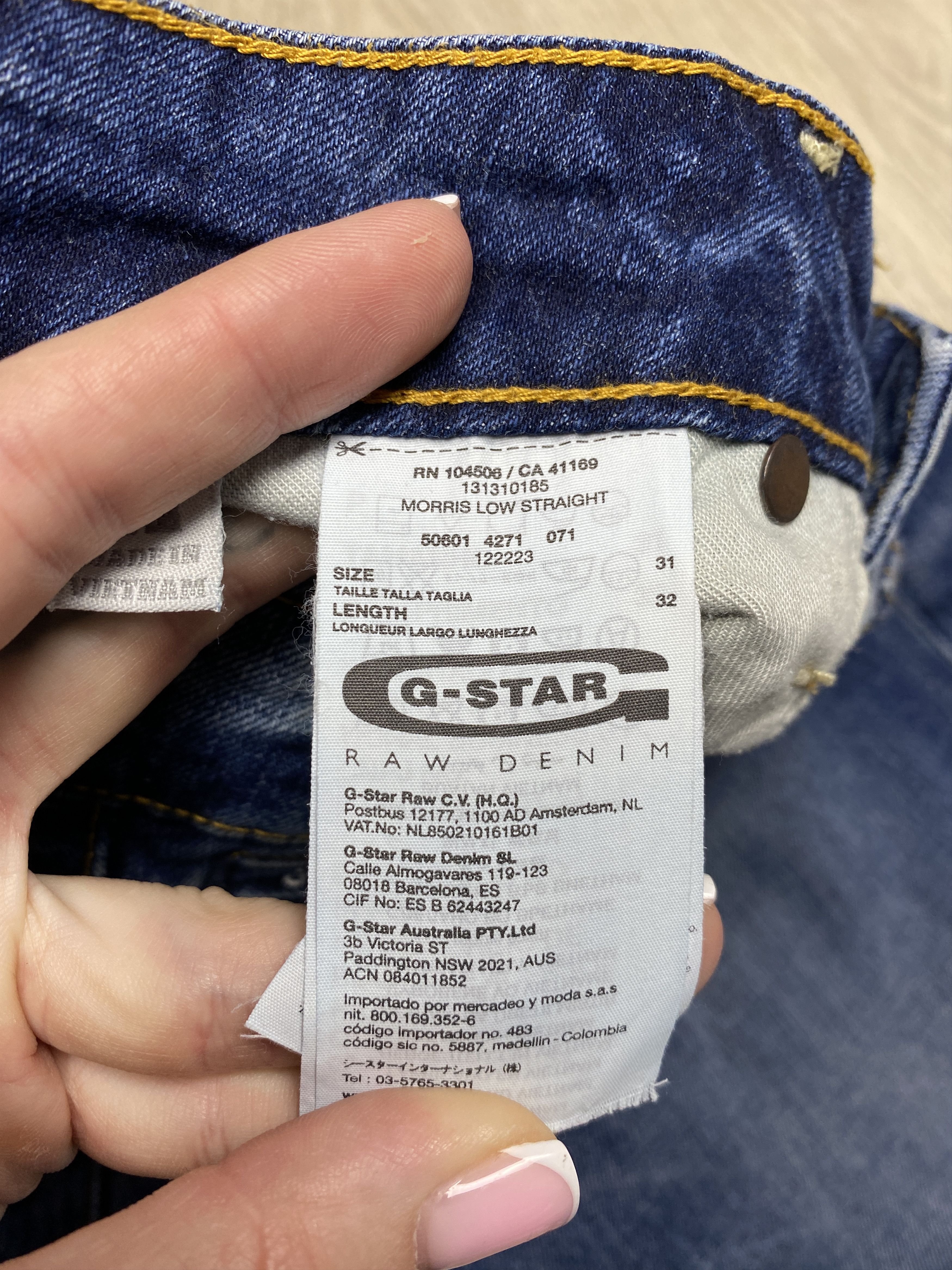 G-Star G Star Raw Mens Morris Low Straight Denim Pants Jeans Size US 31 - 3 Thumbnail
