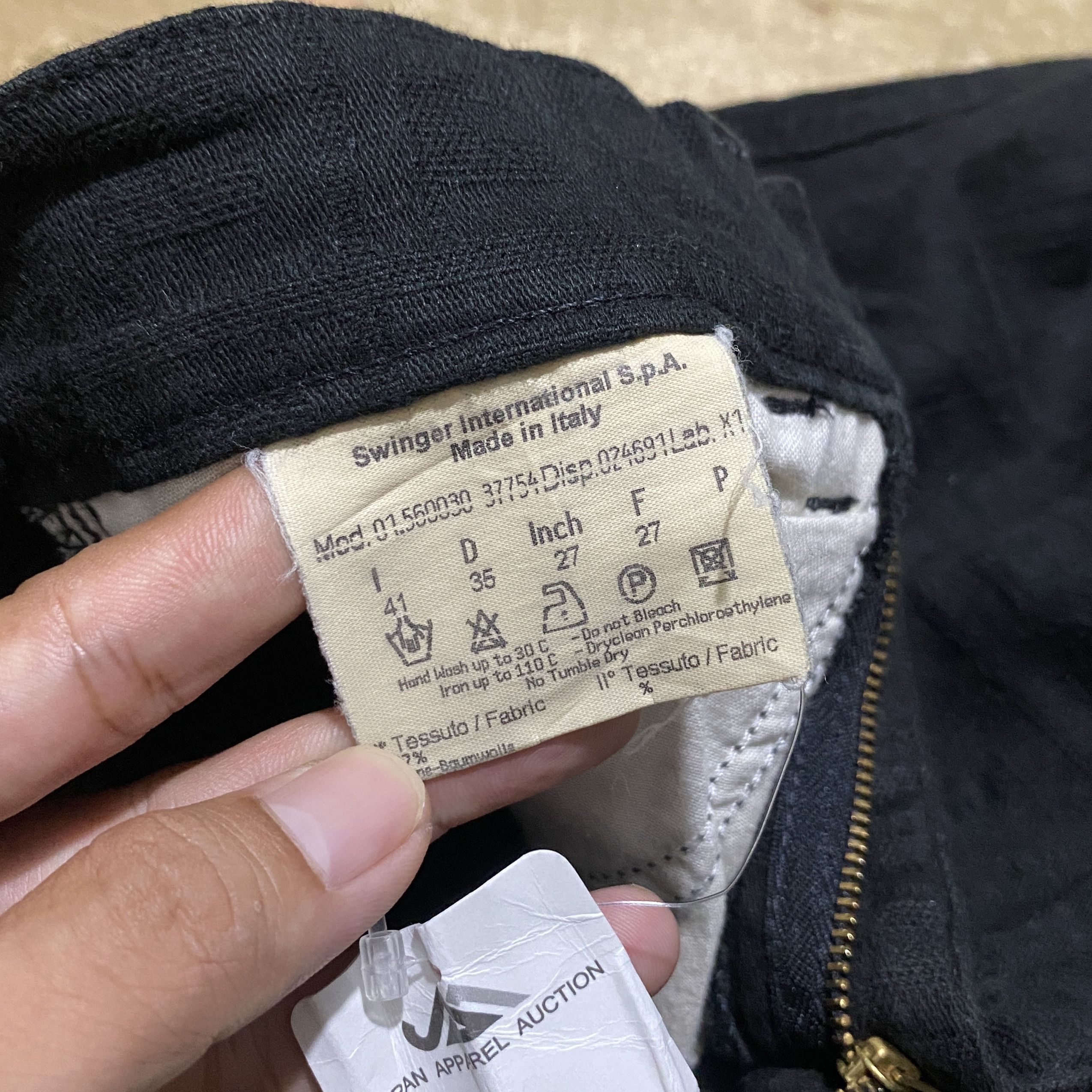 Fendi Vtg Fendi monogram black long pants Size 27" / US 4 / IT 40 - 10 Thumbnail