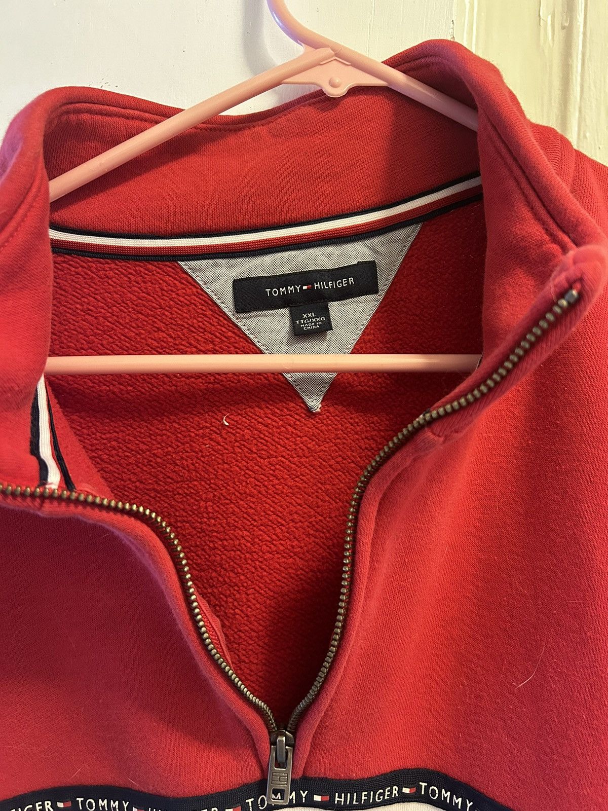 Tommy Hilfiger Tommy Hilfiger Sweatshirt Pullover quarter zip Size US XXL / EU 58 / 5 - 2 Thumbnail