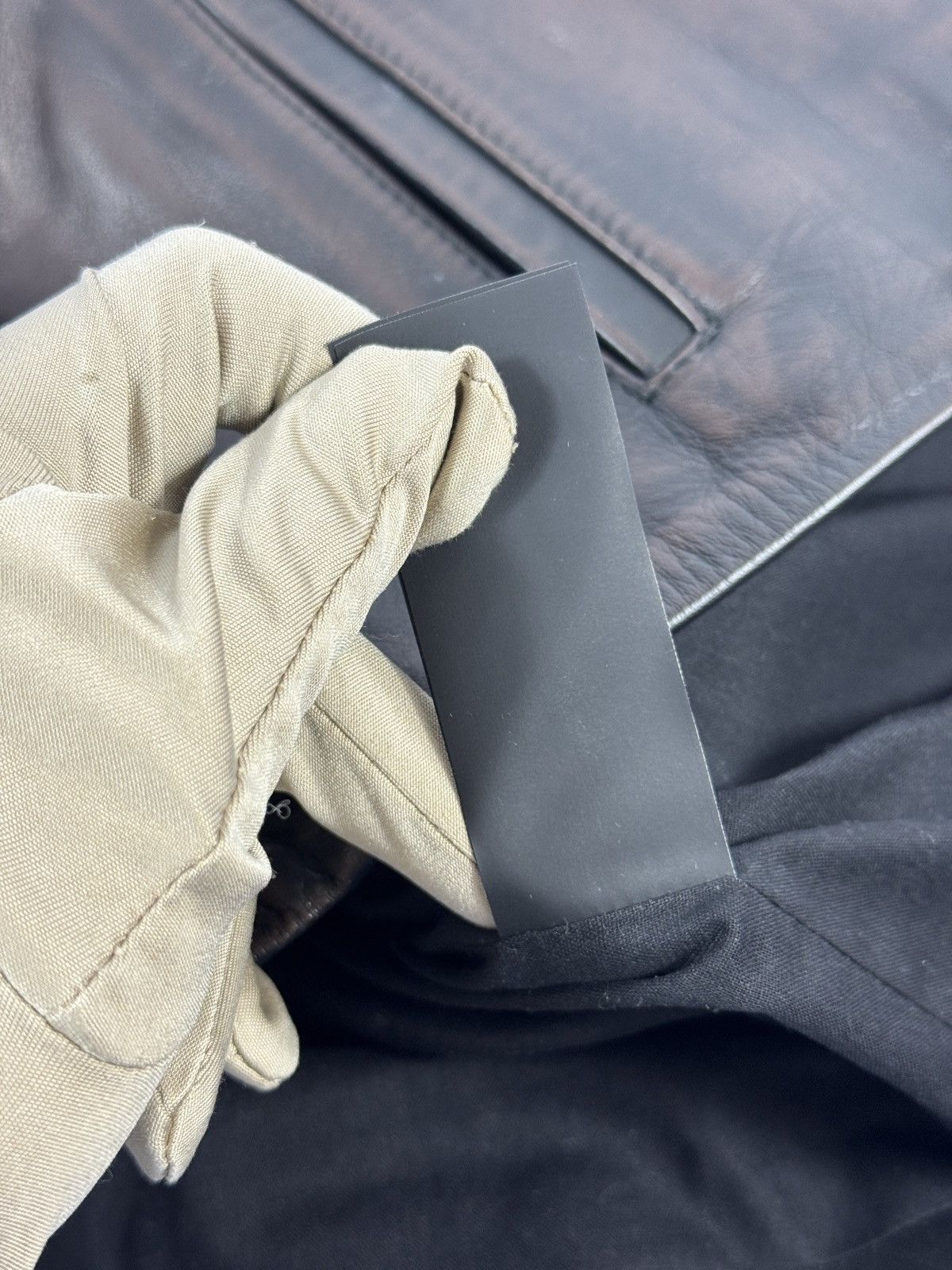 424 TRUCKER RUB OFF LEATHER JACKET Size US L / EU 52-54 / 3 - 8 Thumbnail
