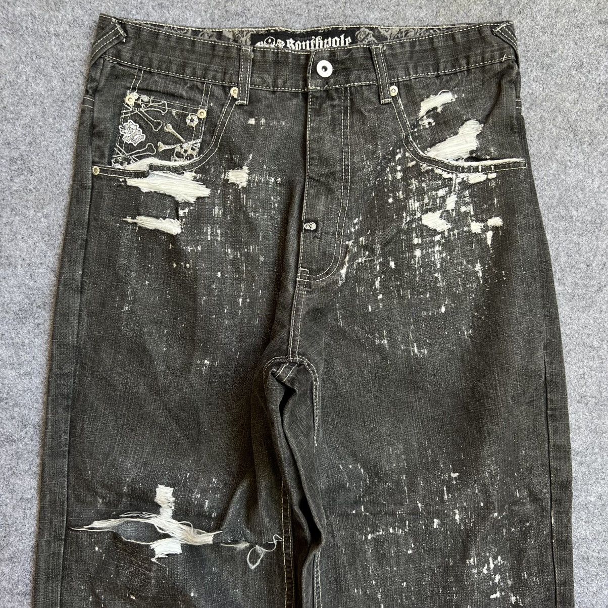 Southpole × Vintage 💥RARE💥 Vintage South Pole Crossbone Baggy Jeans Size US 34 / EU 50 - 13 Thumbnail