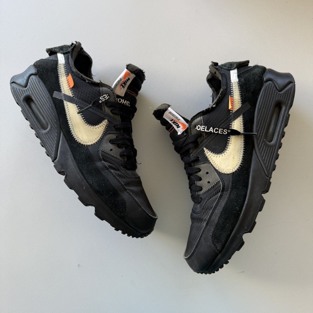 Nike × Off-White 2019 Off White x Nike Air Max 90 Black Size US 10 / EU 43 - 3 Thumbnail