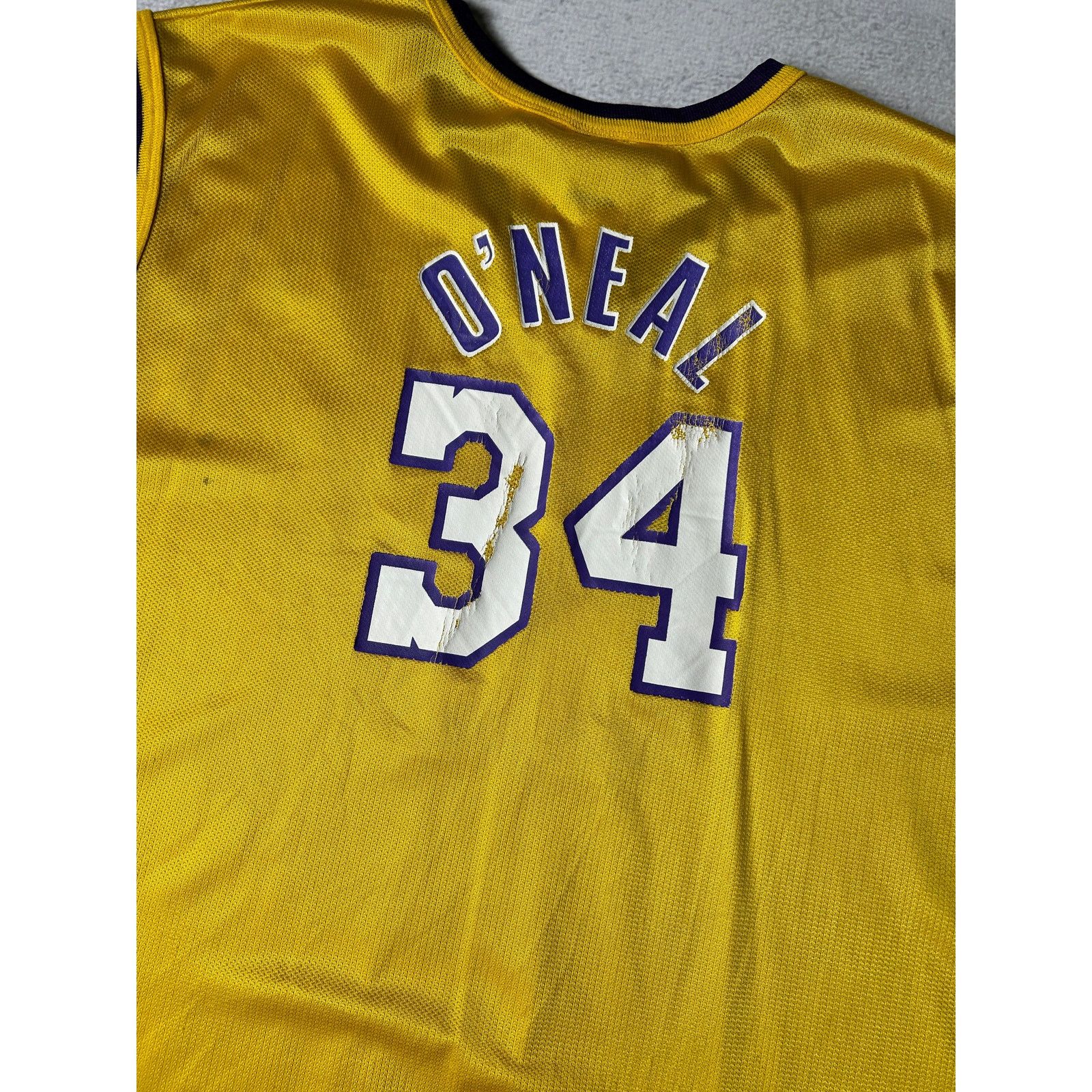 NBA Vintage 90s NBA Los Angeles Lakers O'Neal Jersey - Men's 2XL Size US M / EU 48-50 / 2 - 3 Thumbnail