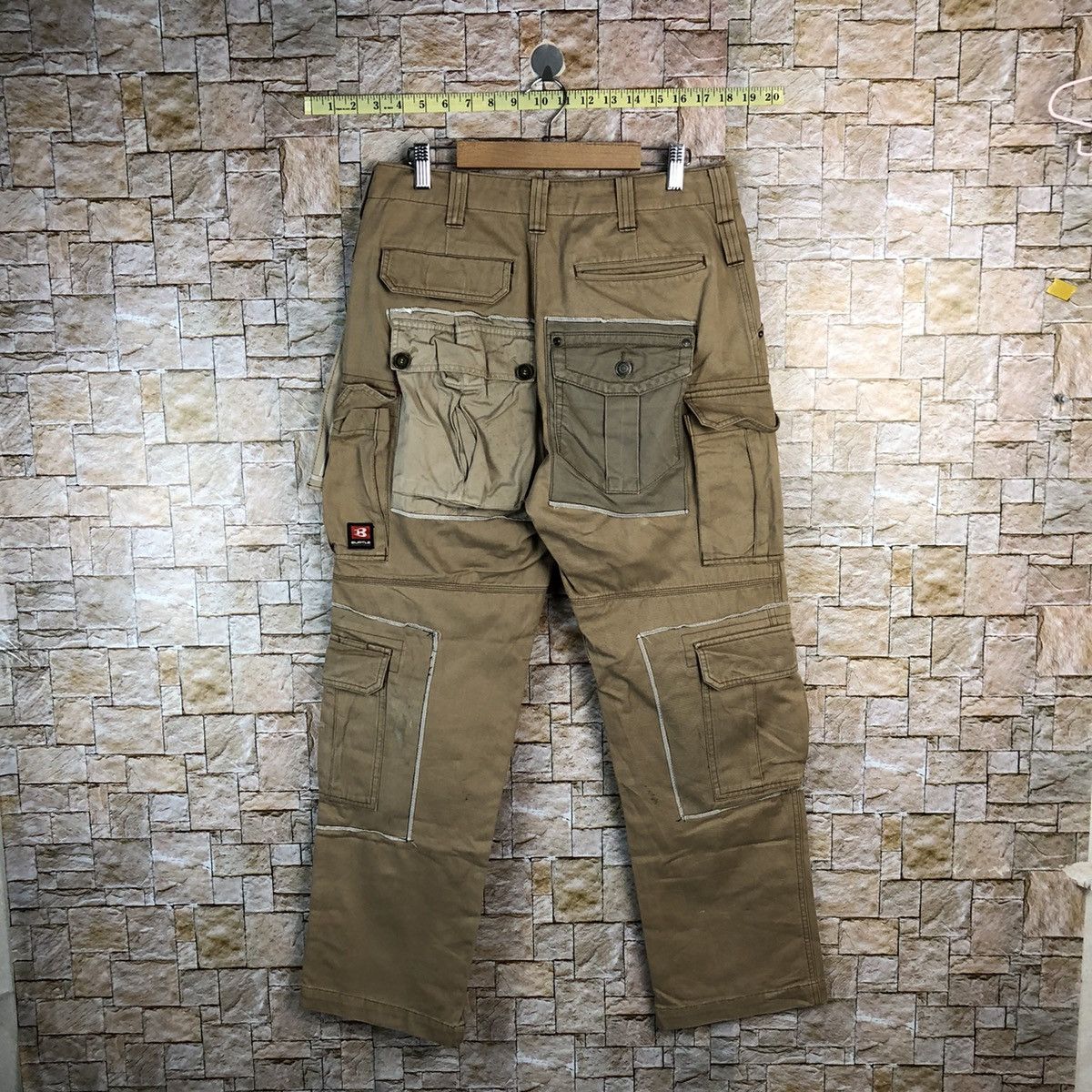Japanese Brand DL Burtle Brown Custom Cargo Multipocket Pants #A969 Size US 30 / EU 46 - 19 Thumbnail