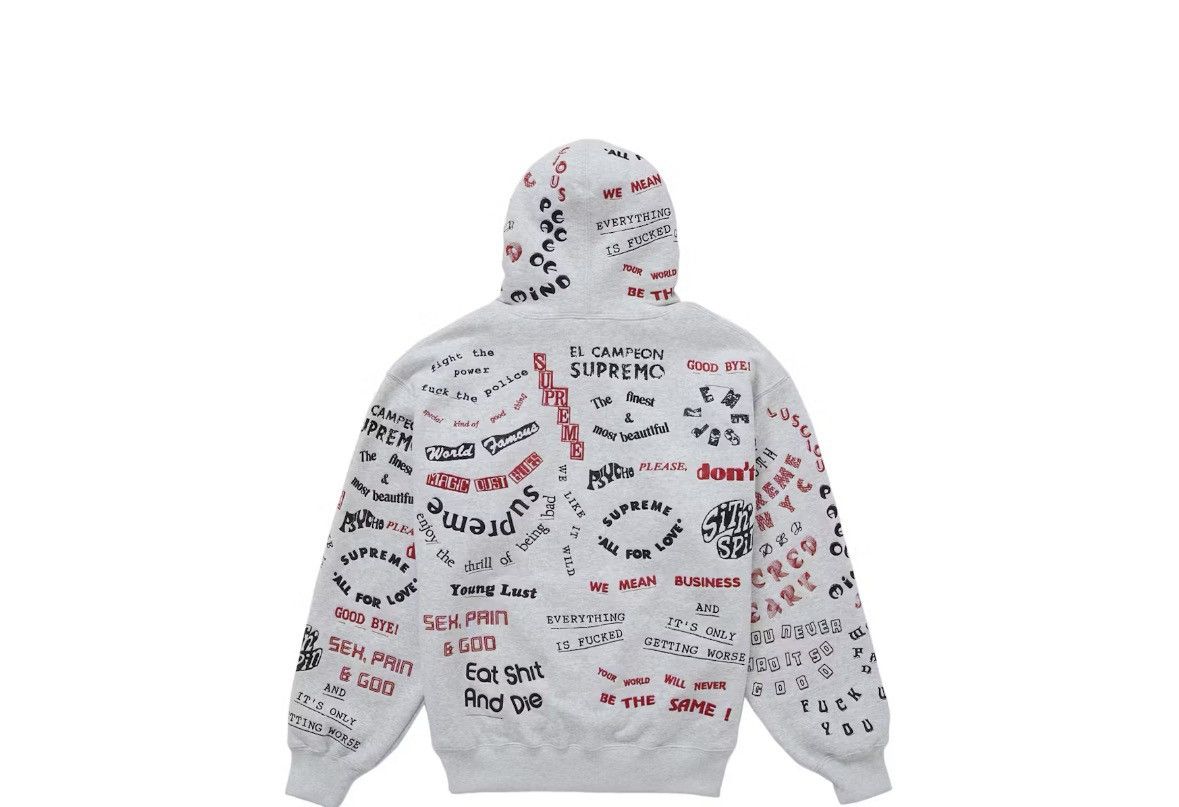 Supreme supreme too deadly hooded sweatshirt ash grey Size US XXL / EU 58 / 5 - 1 Thumbnail