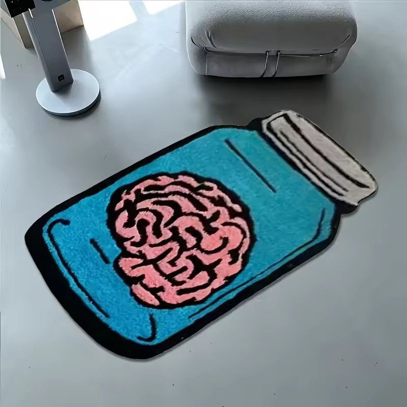 Japanese Brand Sealed Memory Creative Bottle Carpet Blue Carpet 80 X 120 cm Size ONE SIZE - 2 Thumbnail