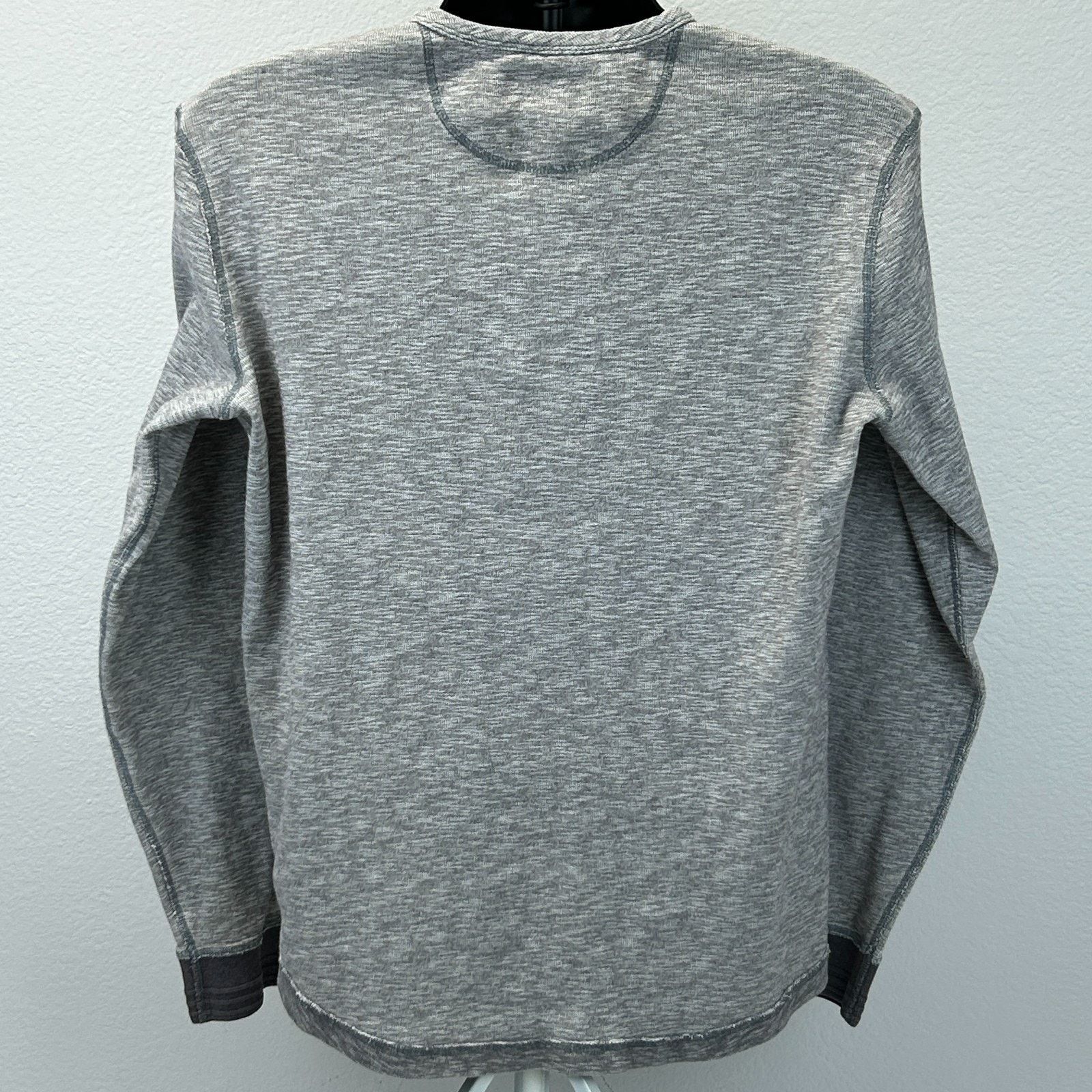 Lucky Brand Lucky Brand Henley T Shirt Long Sleeve Gray L Large Size US L / EU 52-54 / 3 - 3 Thumbnail