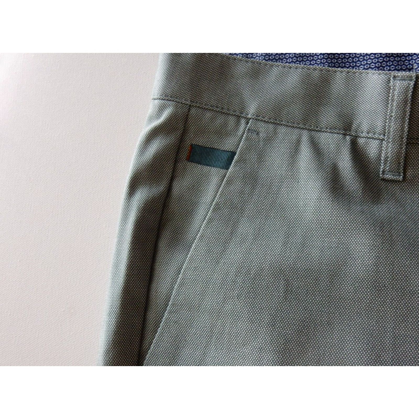 Ted Baker VINTAGE Ted Baker Men's Pants Khakis Flat Front Cotton Size 36x31 Ivory Size US 36 / EU 52 - 4 Thumbnail