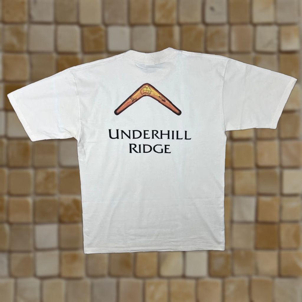 Vintage VINTAGE Underhill Ridge Australian Souvenir Spellout Graphic Cream T-Shirt Large Size US L / EU 52-54 / 3 - 1 Thumbnail