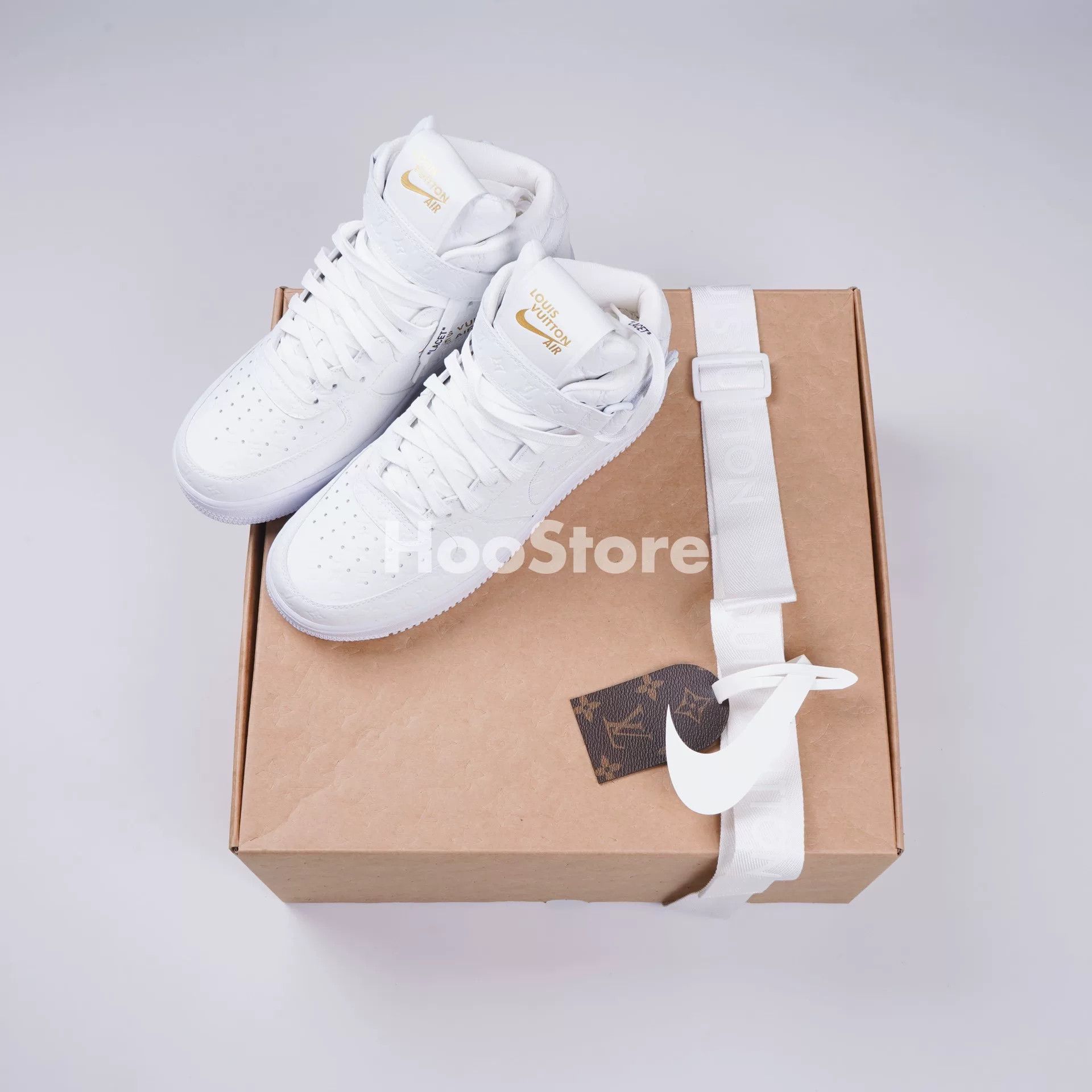 Louis Vuitton Louis Vuitton x Nike Air Force 1 Sneakers Size US 9 / EU 42 - 1 Thumbnail