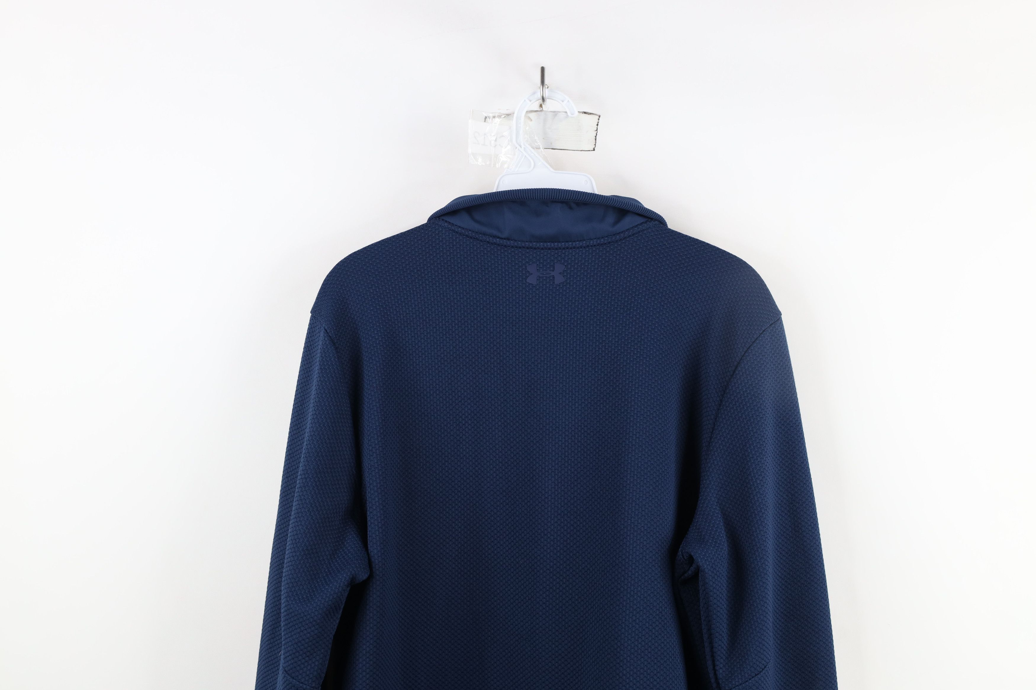 Under Armour × Vintage Under Armour ColdGear Thermal Knit Pullover Top Jacket Blue Size US M / EU 48-50 / 2 - 14 Thumbnail