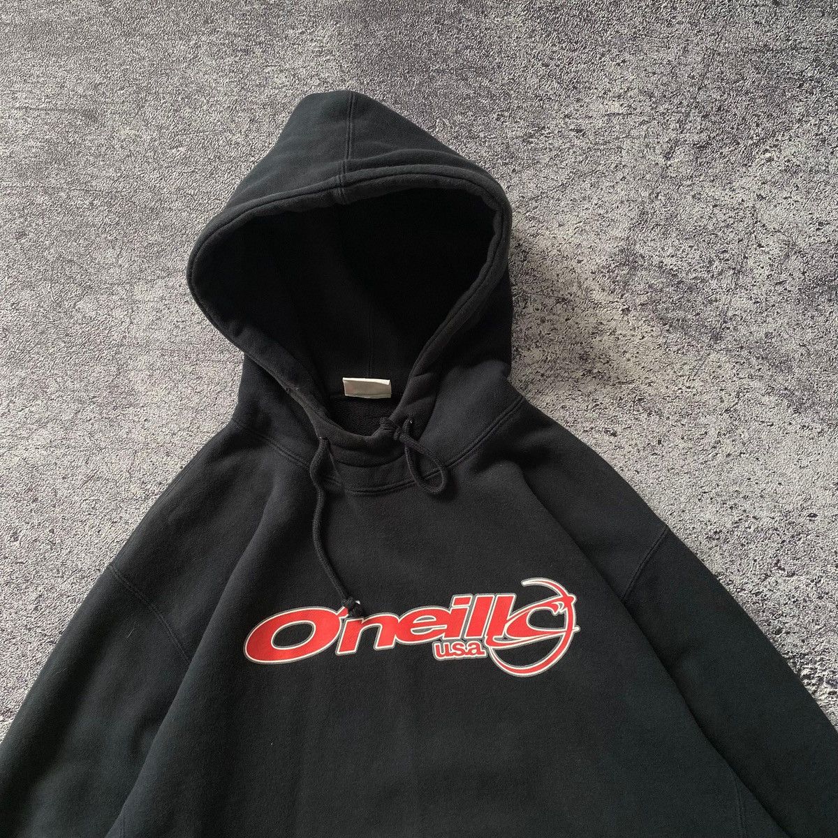 O'Neill 2000s - O'neill Spellout Logo Pullover Black Hoodie Size US L / EU 52-54 / 3 - 4 Thumbnail