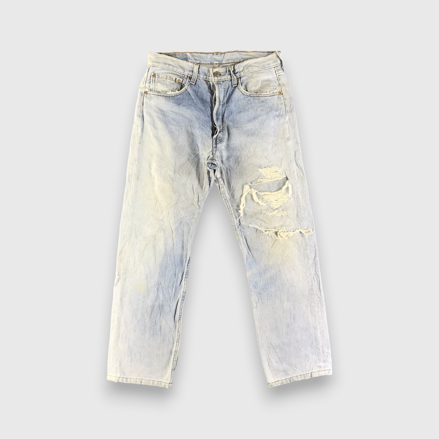 Levi's Vintage 90s Light Wash Levis 501 Jeans-J3803 Size US 30 / EU 46 - 1 Thumbnail