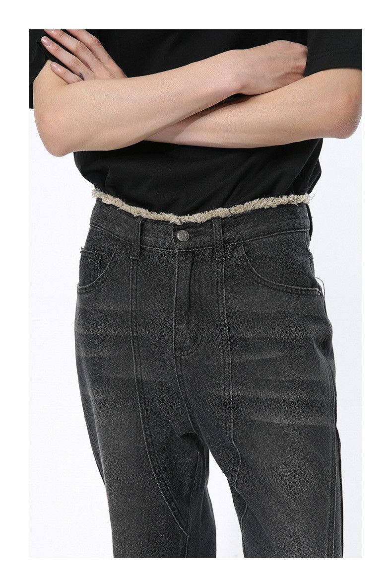 Japanese Brand × Jean Black Raw Waist Flared Jeans Size US 32 / EU 48 - 5 Thumbnail