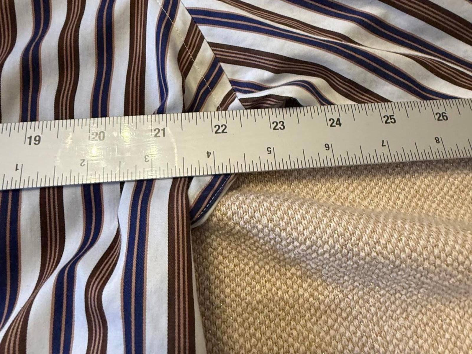 BUGATCHI Bugatchi Men's Long Sleeve Striped Dress Shirt Size US L / EU 52-54 / 3 - 5 Thumbnail