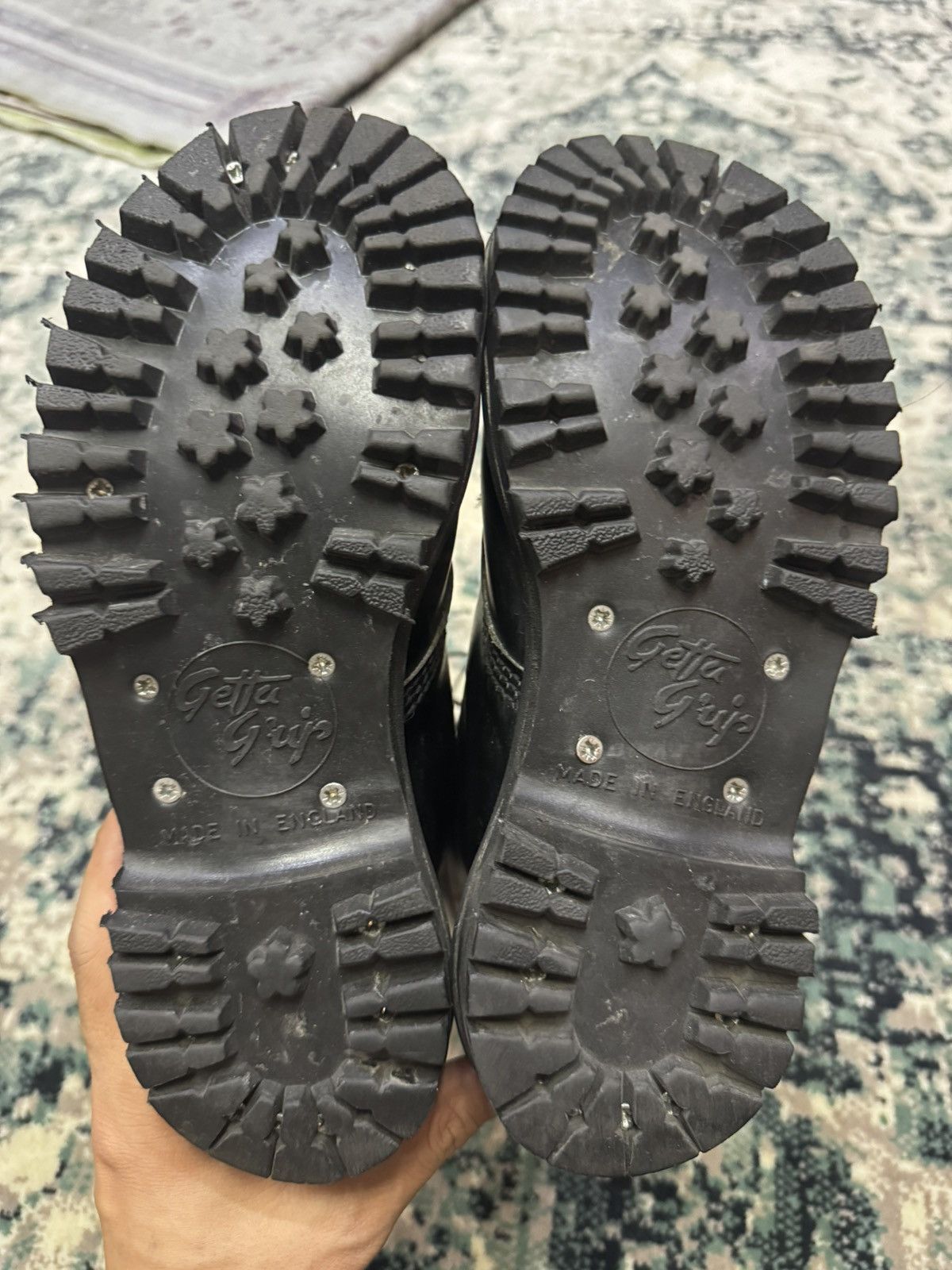 Dr. Martens GETTA GRIP BY DR MARTENS 14 EYES STEEL TOR LEATHER BOOTS Size US 7.5 / IT 37.5 - 7 Thumbnail