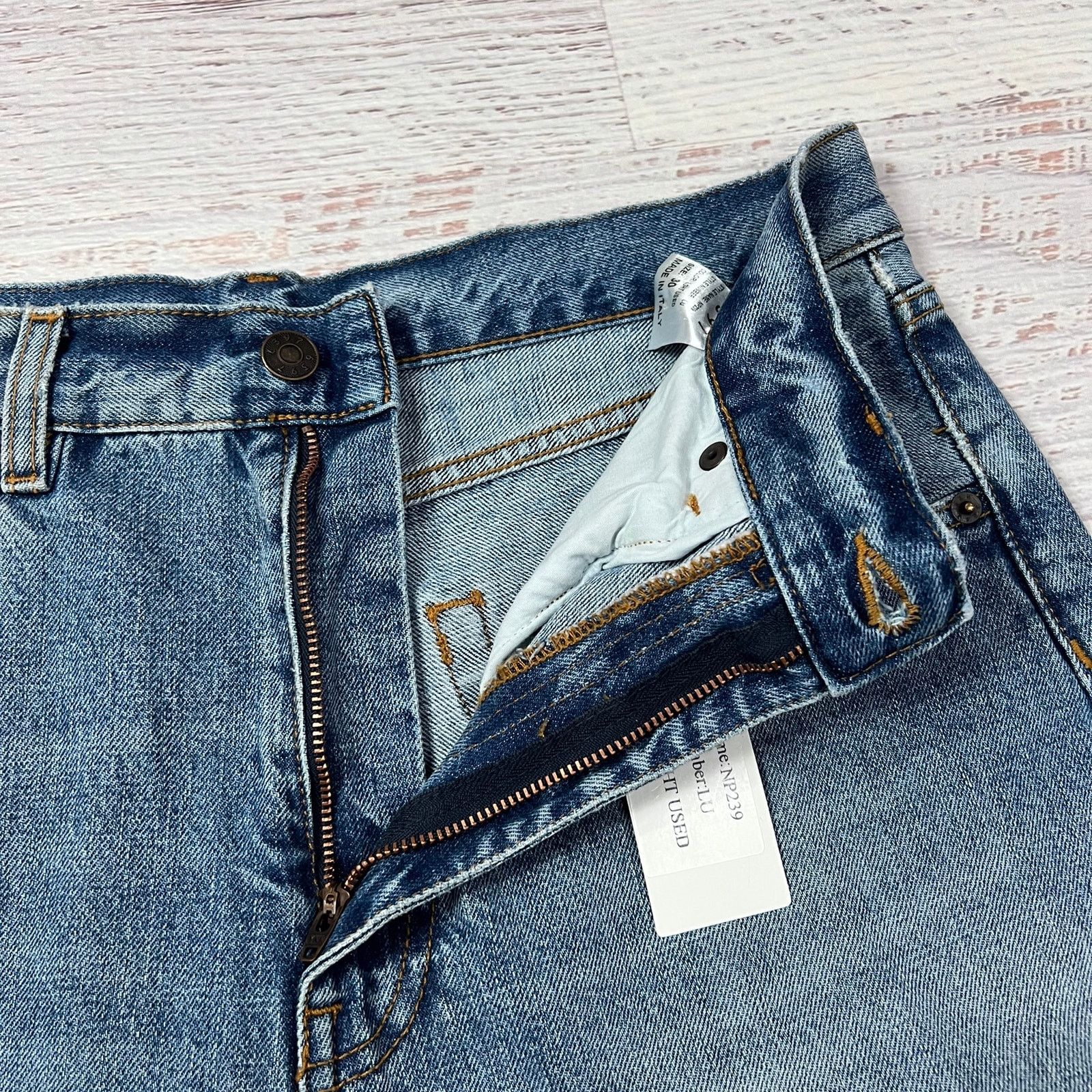 6397 6397 Wide Leg High Rise Jeans Light Blue NP239 Size 30 Size 30" / US 8 / IT 44 - 4 Thumbnail