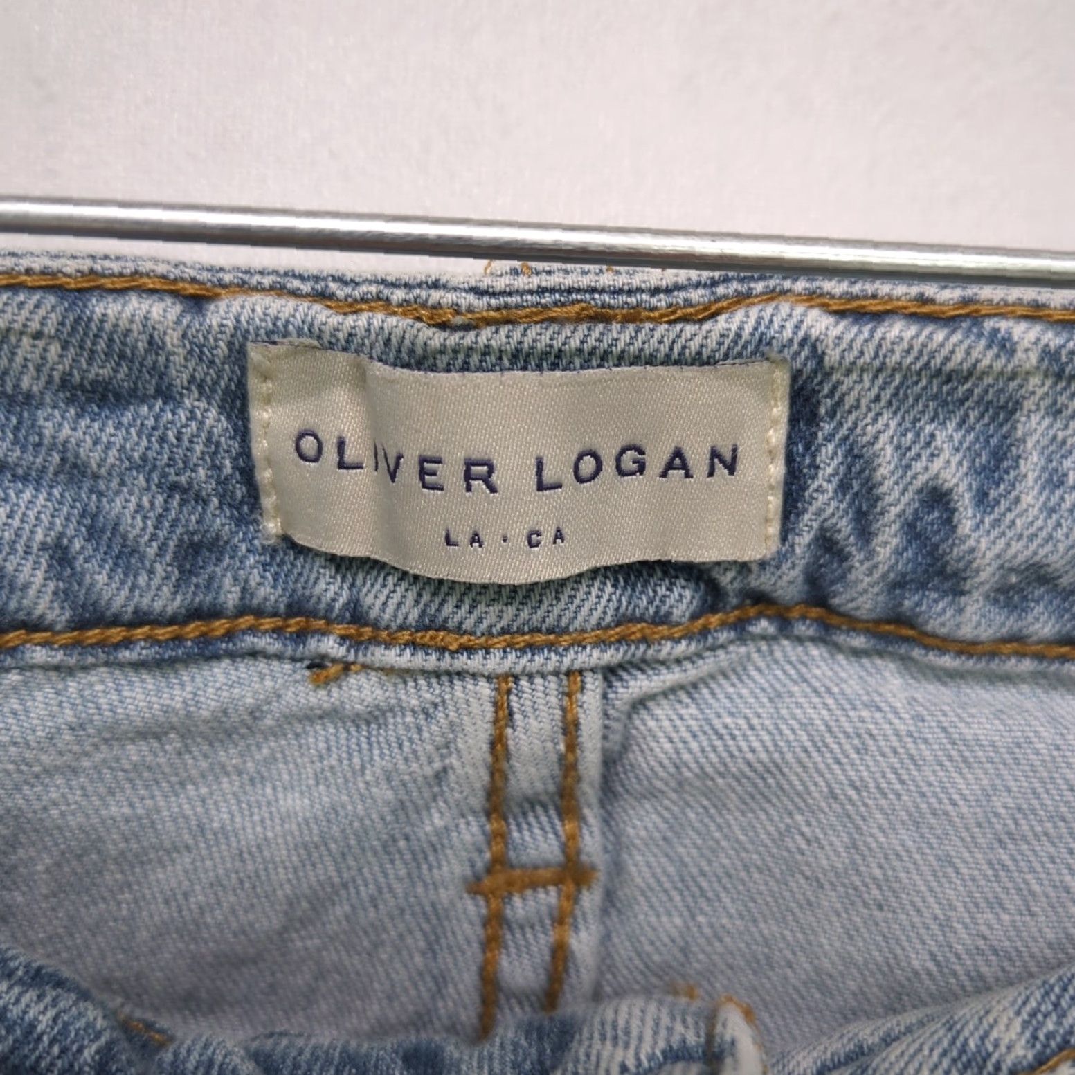 Olive Oliver Logan Jeans Women's Size 34 Aberdeen Wide Leg Crop Jeans Light Wash Size 24" / US 00 / IT 34 - 3 Thumbnail