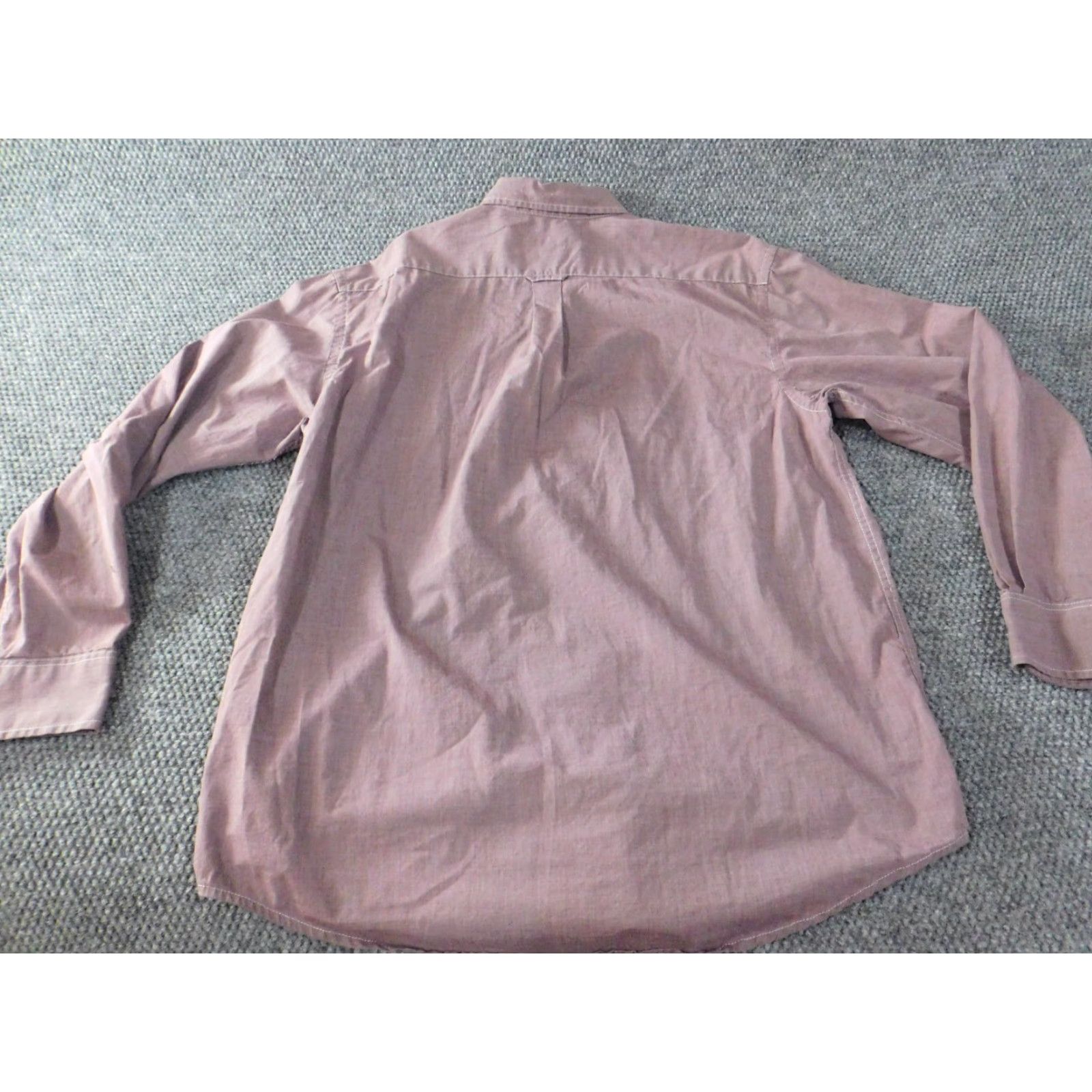 Izod IZOD Shirt Mens Large purple plaid button-down collared long sleeve casual knit cotton retro pockets logo Size US L / EU 52-54 / 3 - 7 Thumbnail