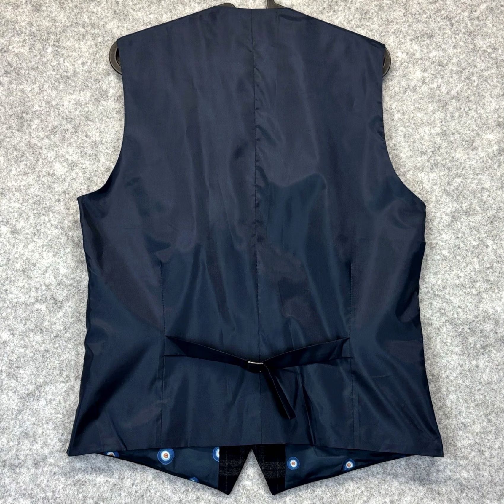 Ben Sherman VINTAGE Ben Sherman Waistcoat UK36R Slim Black / Navy Check Mens New With Defect Size US XXS / EU 40 - 2 Thumbnail