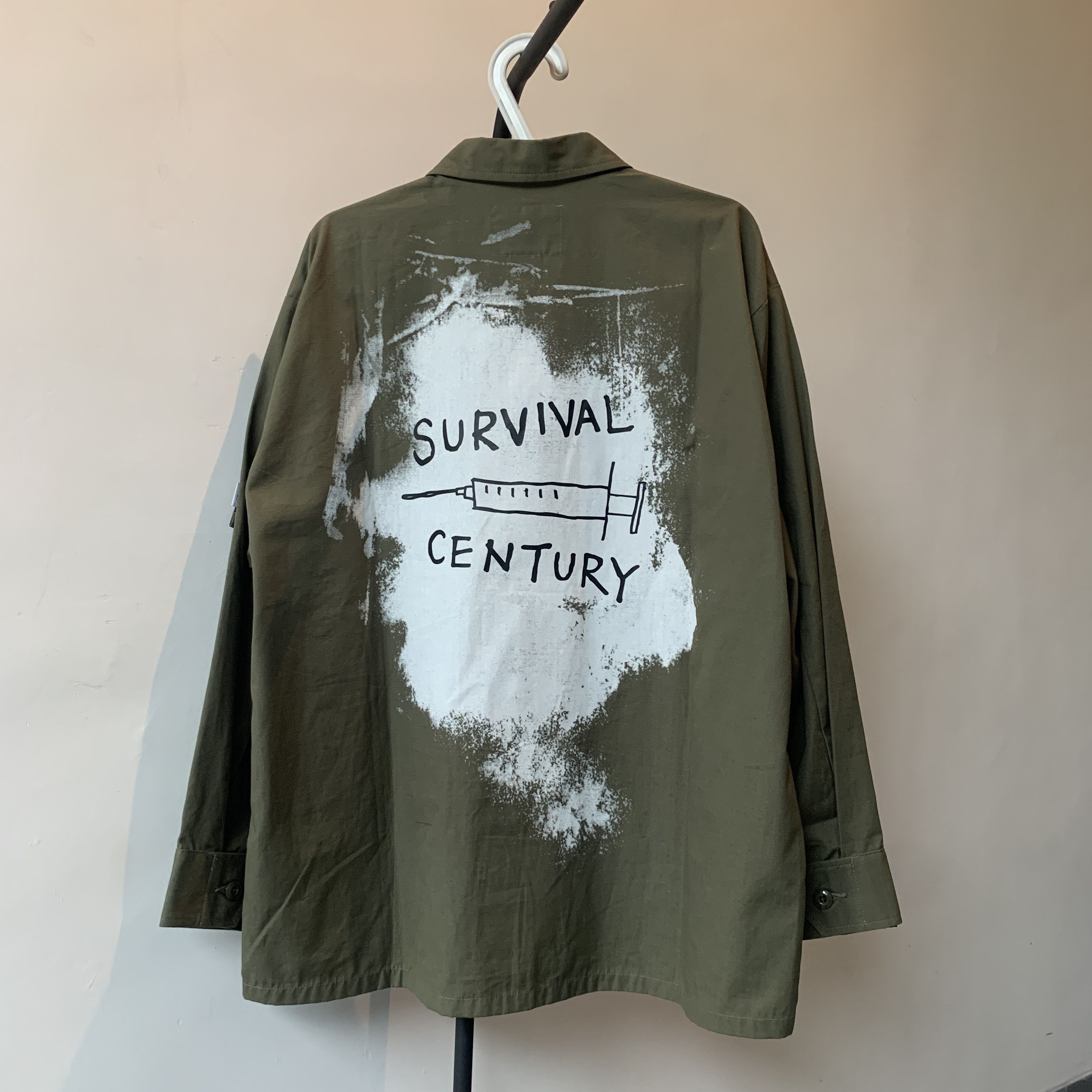 wtaps X BAPE JUNGLE L/S ジャングルシャツ M] WTAPS x Bape Foot Soldier Limited Ursus Jungle L/S Shirt