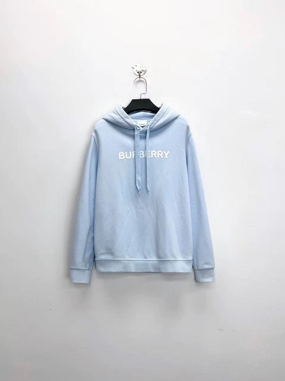 Burberry burberry light blue logo hoodie for men Size US XS / EU 42 / 0 - 1 Thumbnail