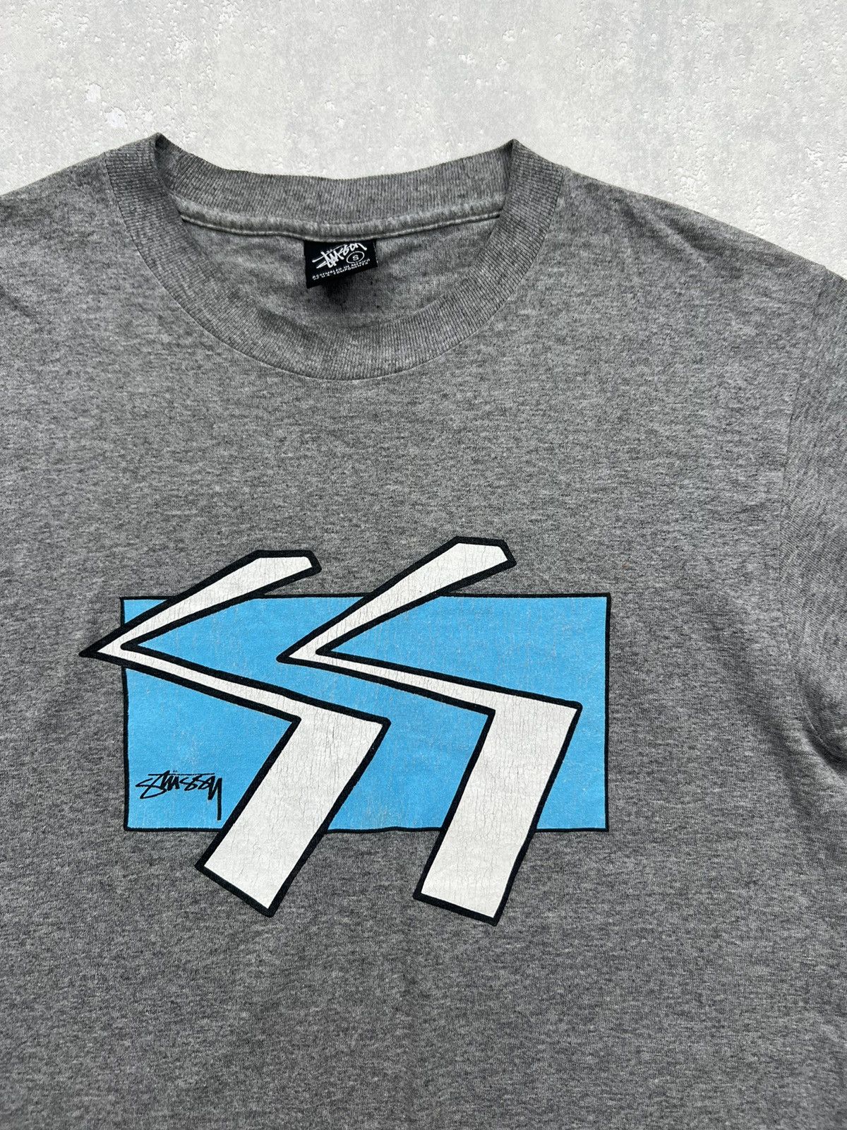 Stussy 00's STUSSY BIG LOGO VINTAGE RARE Y2K TEE Size US S / EU 44-46 / 1 - 2 Thumbnail