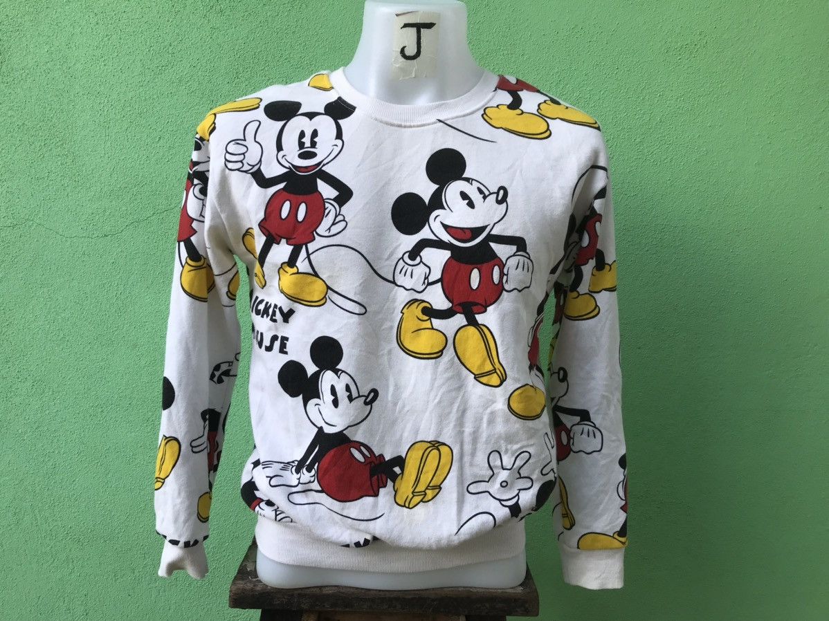 Bershka Bershka X Mickey Mouse All Over Full Print Sweatshirt Grailed