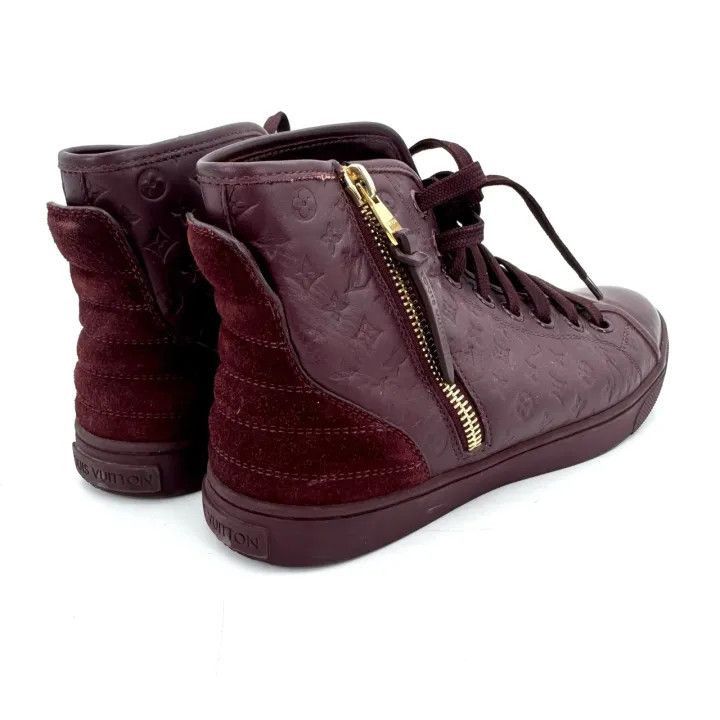 Louis Vuitton Louis Vuitton Burgundy High-Top Sneakers for Women -2508 Size US 6 / IT 36 - 9 Thumbnail