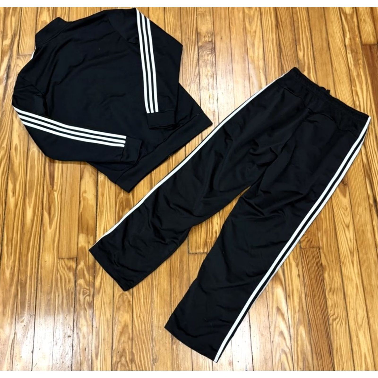 Adidas VINTAGE Adidas Tiro Tracksuit Set Black White Jacket Men’s S/M Tracksuits & Sweats Mens Size US 29 - 2 Thumbnail