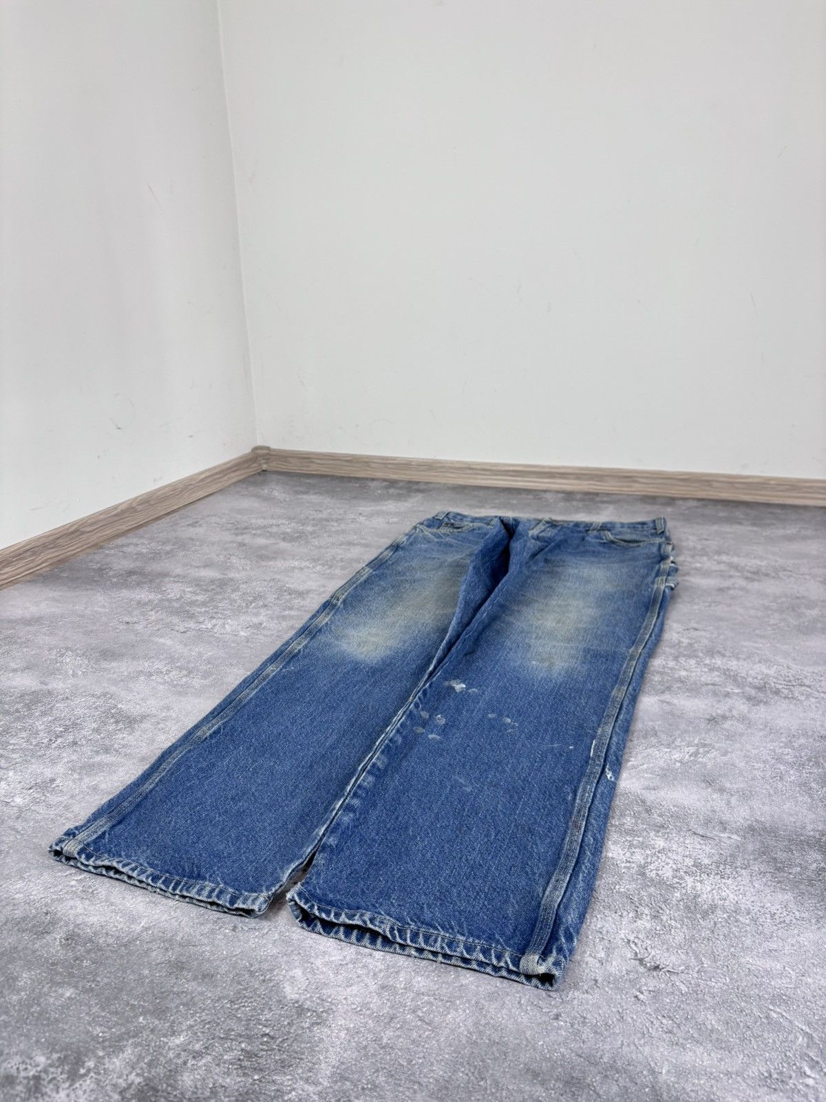 Dickies Vintage Dickies Faded Blue Distressed Denim Jeans Size US 36 / EU 52 - 9 Thumbnail