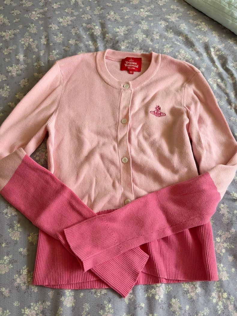 Other Vivienne Westwood Pink patchwork knit cardigan Size S / US 4 / IT 40 - 1 Thumbnail