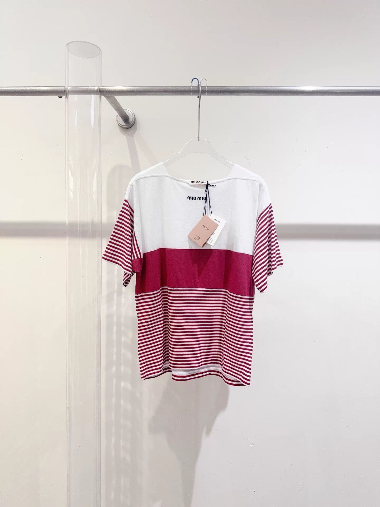 Miu Miu MIU MIU women's 25 SS Striped Top Size S Size S / US 4 / IT 40 - 1 Thumbnail