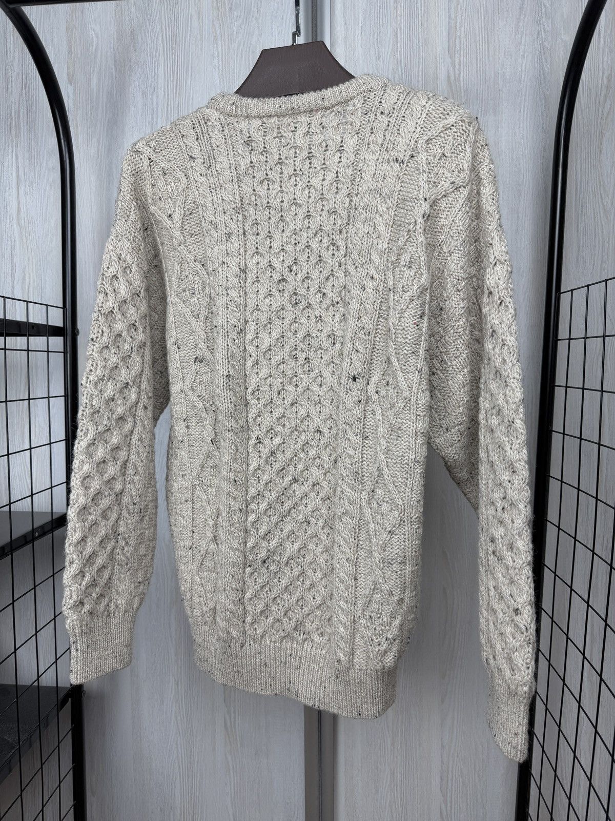 Aran Crafts Aran Crafts Ireland 100% Wool Intricate Cable Knit Sweater Size US XL / EU 56 / 4 - 7 Thumbnail
