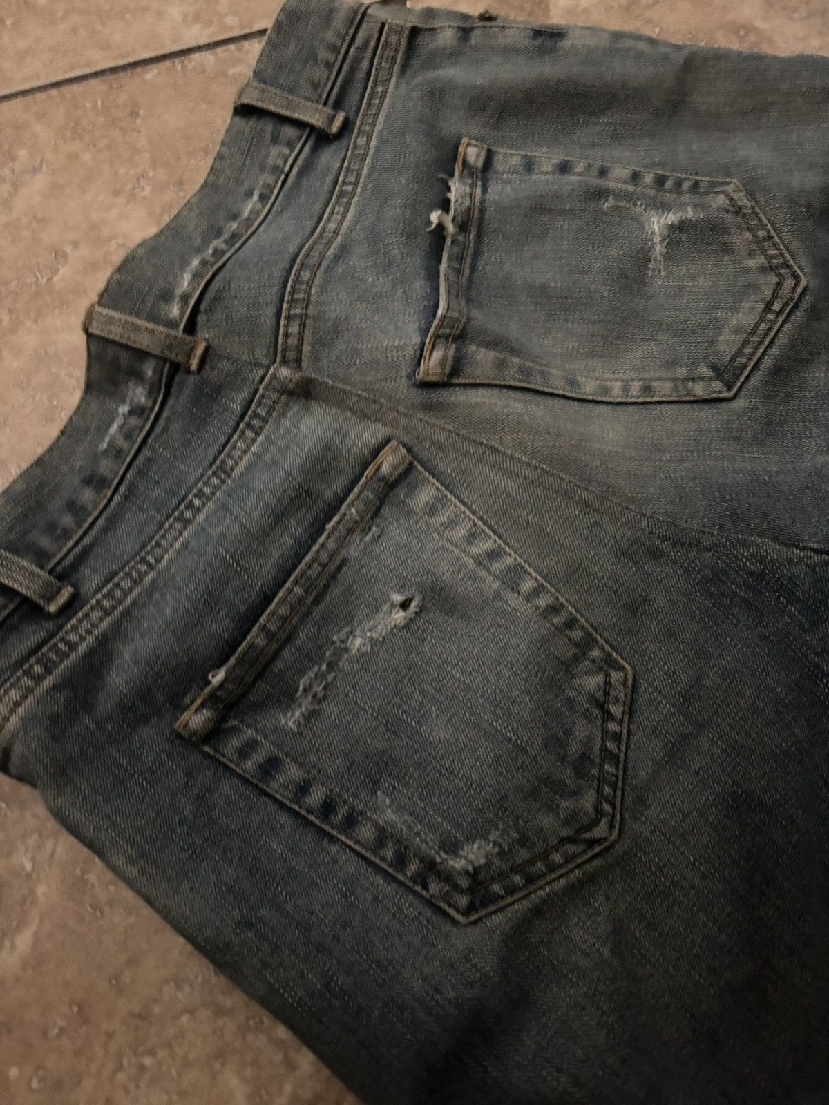 Saint Laurent Paris Saint Laurent Paris FW15 Crash Denim Size US 30 / EU 46 - 5 Thumbnail