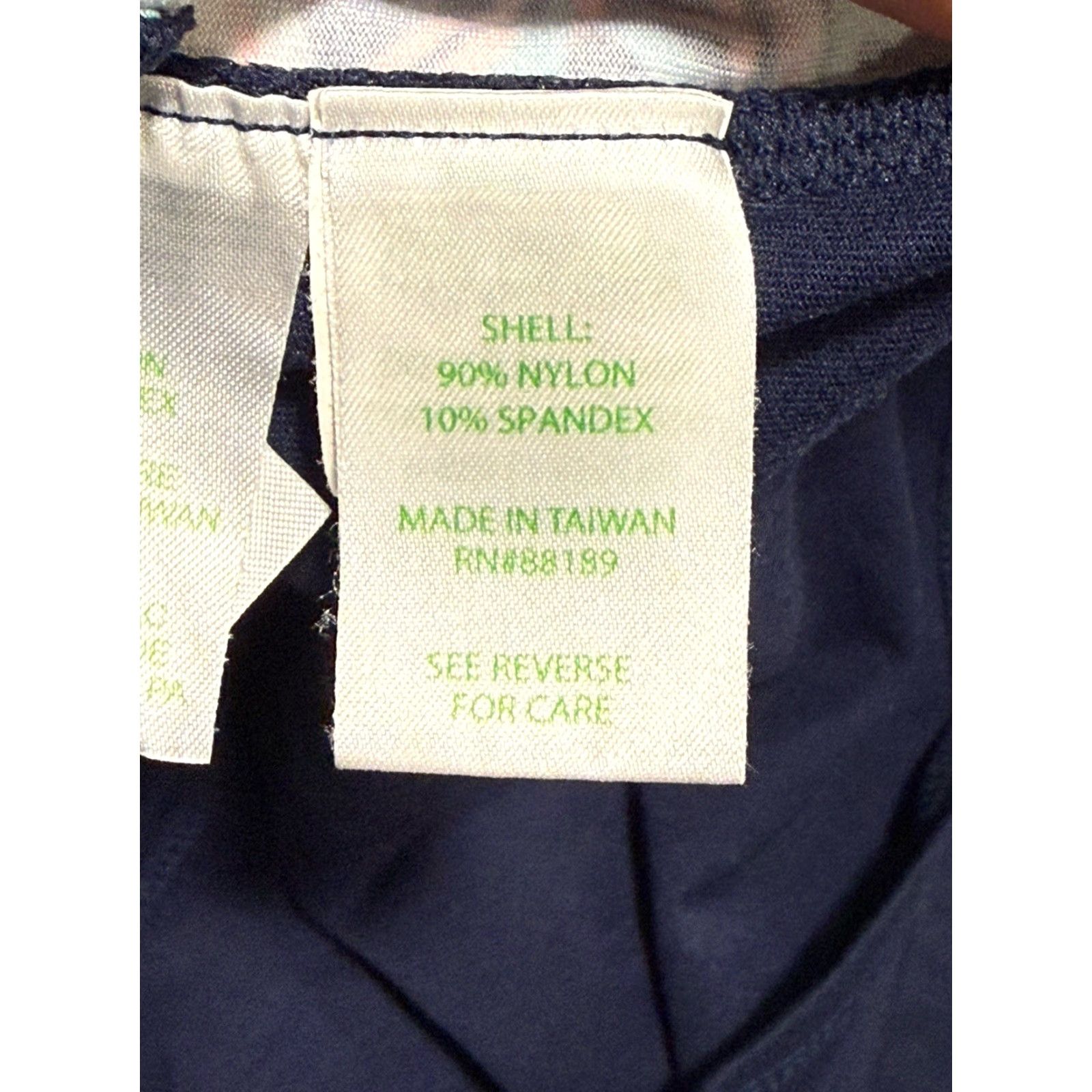 Lilly Pulitzer Lilly Pulitzer Luxletic Jacket Women's M Navy Full Zip Long Sleeve UPF50+ Athleisure Tennis Walking Jacket/Coat Solid Pattern Size M / US 6-8 / IT 42-44 - 8 Thumbnail