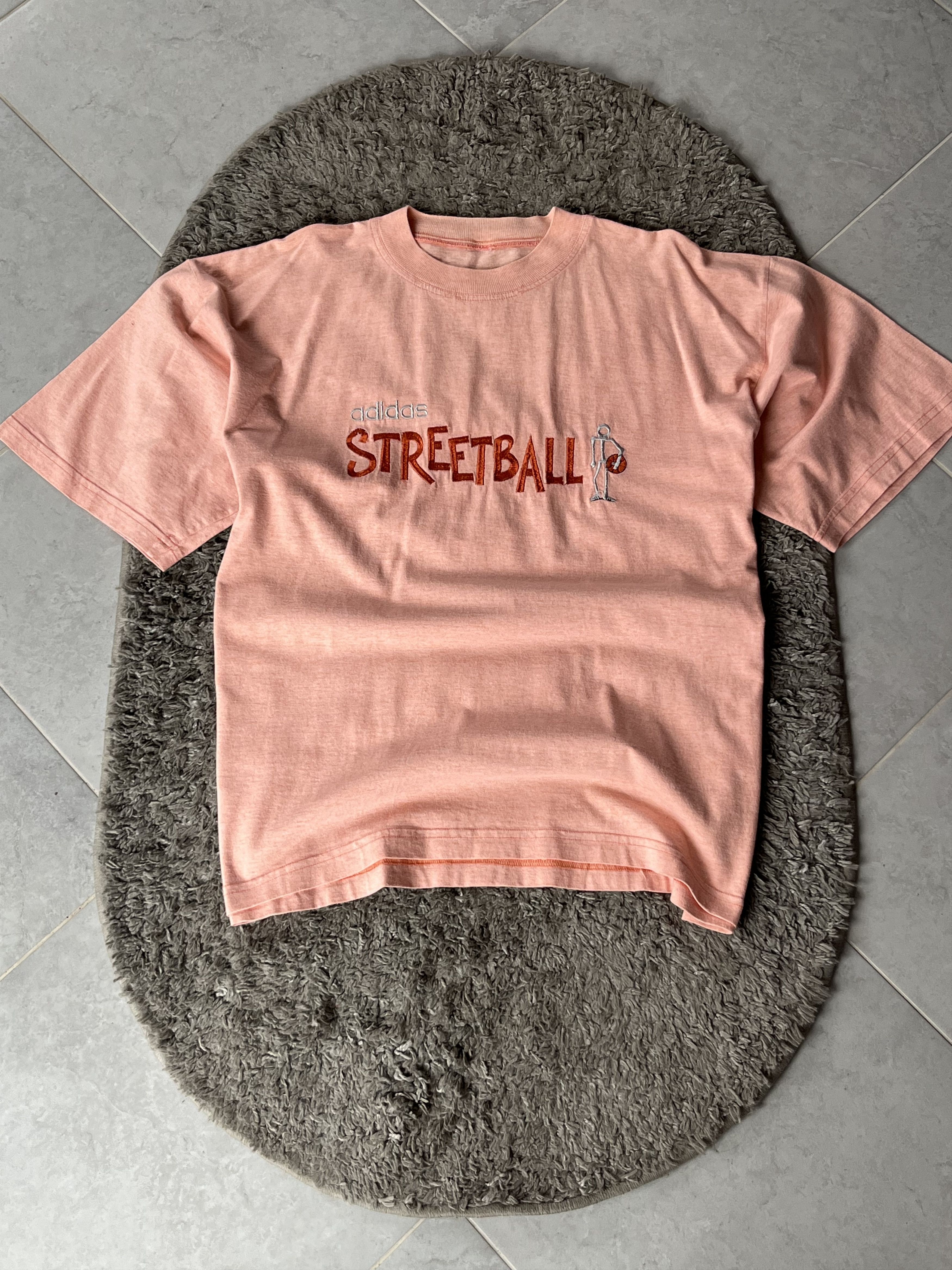 Adidas Vintage Tee Adidas STREETBALL Big Logo Y2K Style Streetwear Size US XL / EU 56 / 4 - 1 Thumbnail