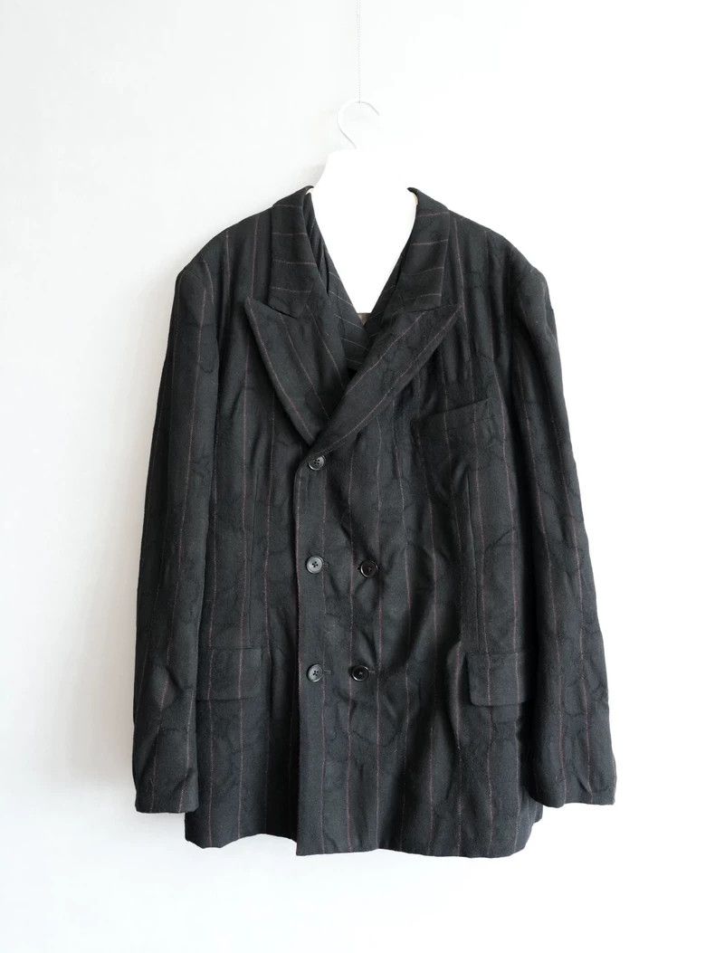 Yohji Yamamoto Yohji Yamamoto Striped Double-Breasted Jacket-dmc Size US M / EU 48-50 / 2 - 1 Thumbnail
