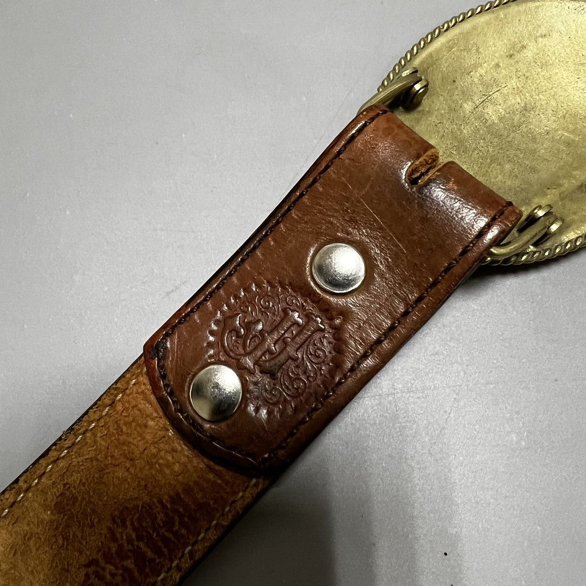 Vintage Vintage cowboy leather belt Size ONE SIZE - 12 Thumbnail